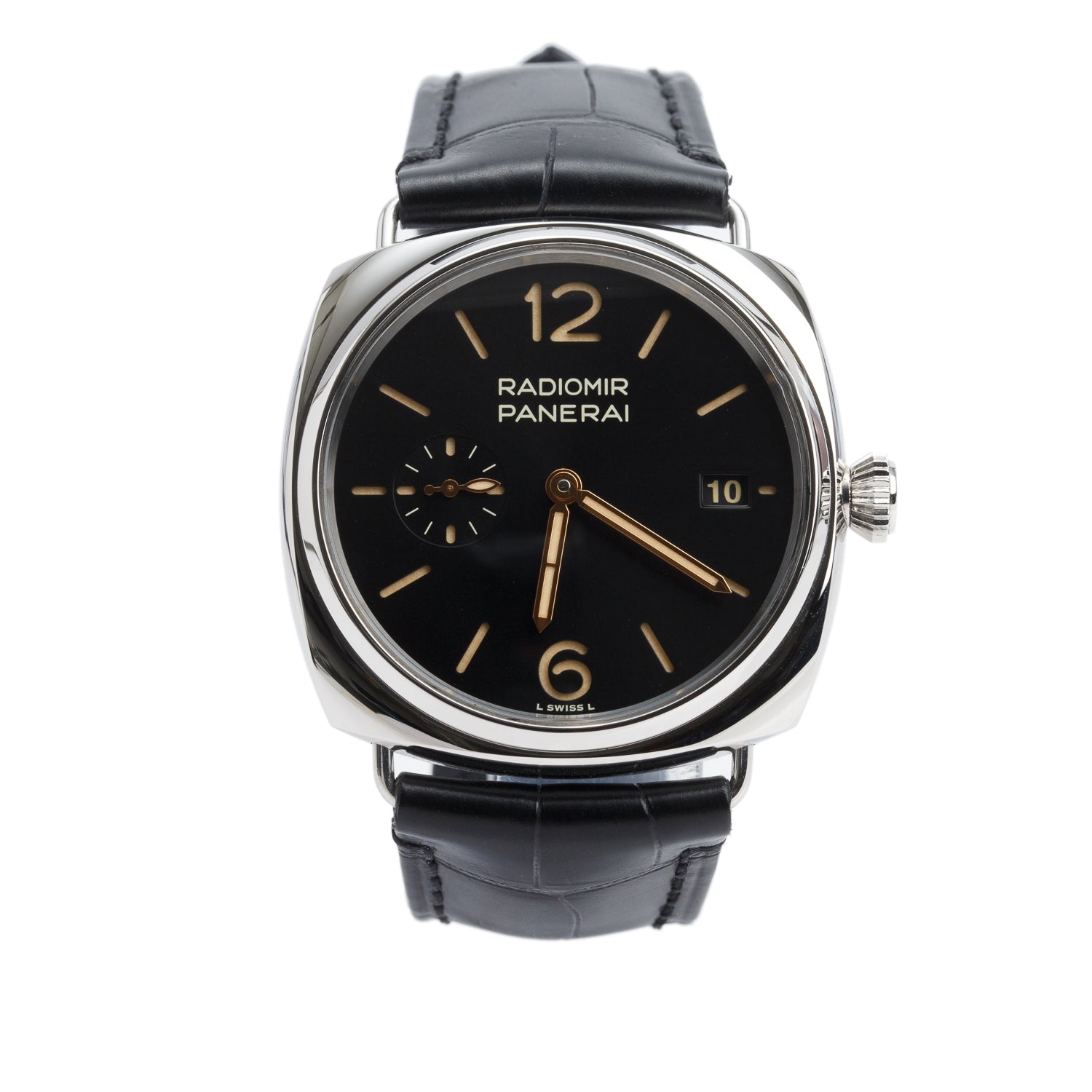 Panerai 2026 Stainless Steel Radiomir 1940 3 Days 40 MM Automatic Watch Black Dial PAM01572 w/ Papers