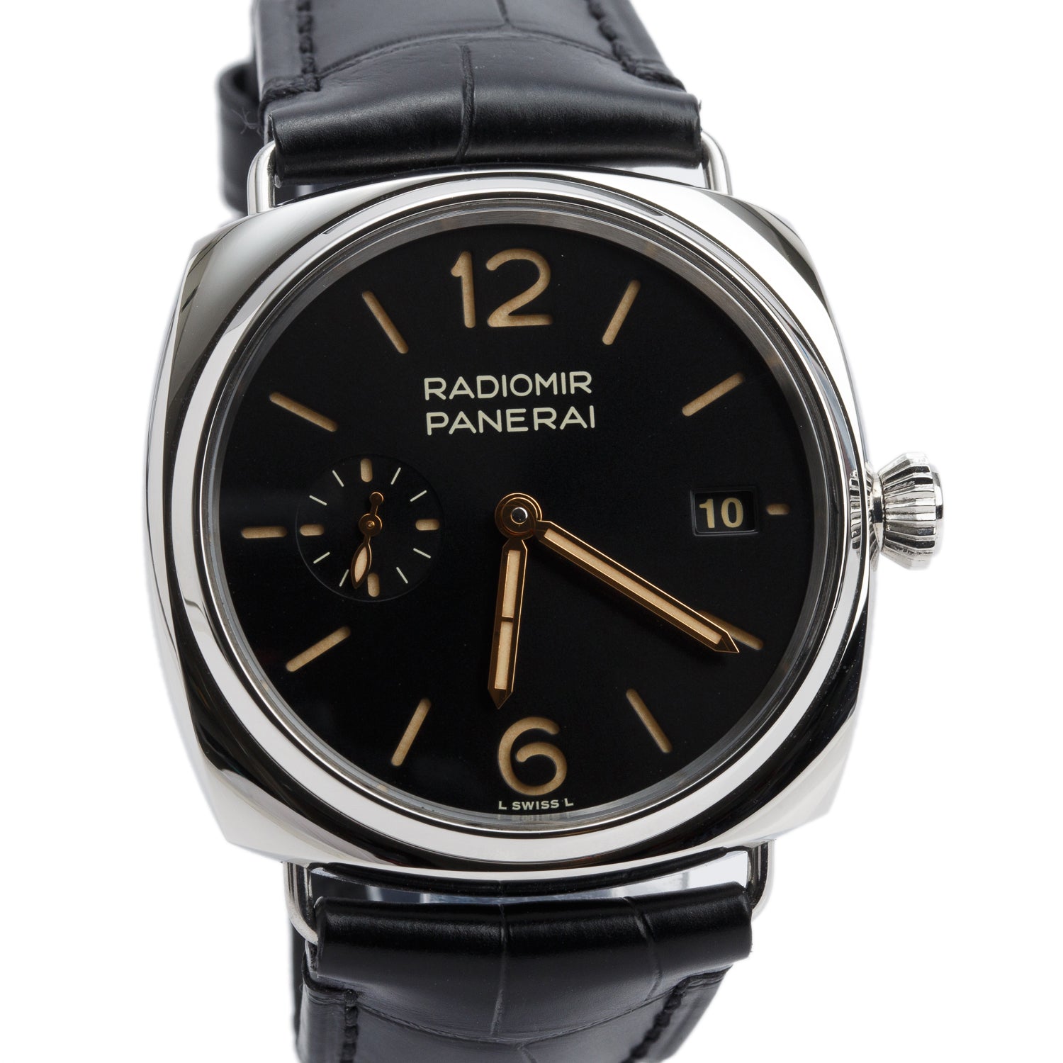 Panerai 2026 Stainless Steel Radiomir 1940 3 Days 40 MM Automatic Watch Black Dial PAM01572 w/ Papers