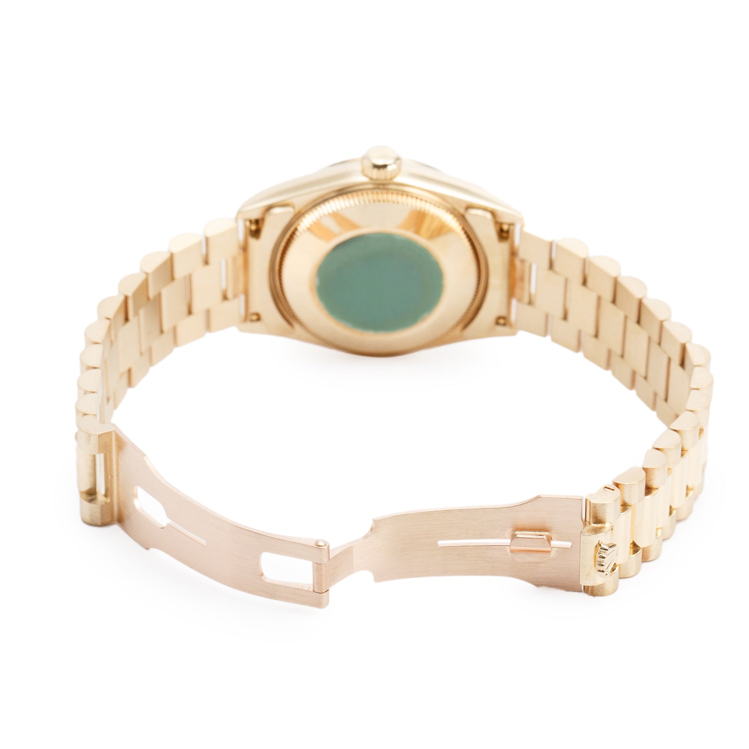 Rolex 18k Yellow Gold Datejust 31 MM Automatic Watch Champagne Diamond Dial 68278