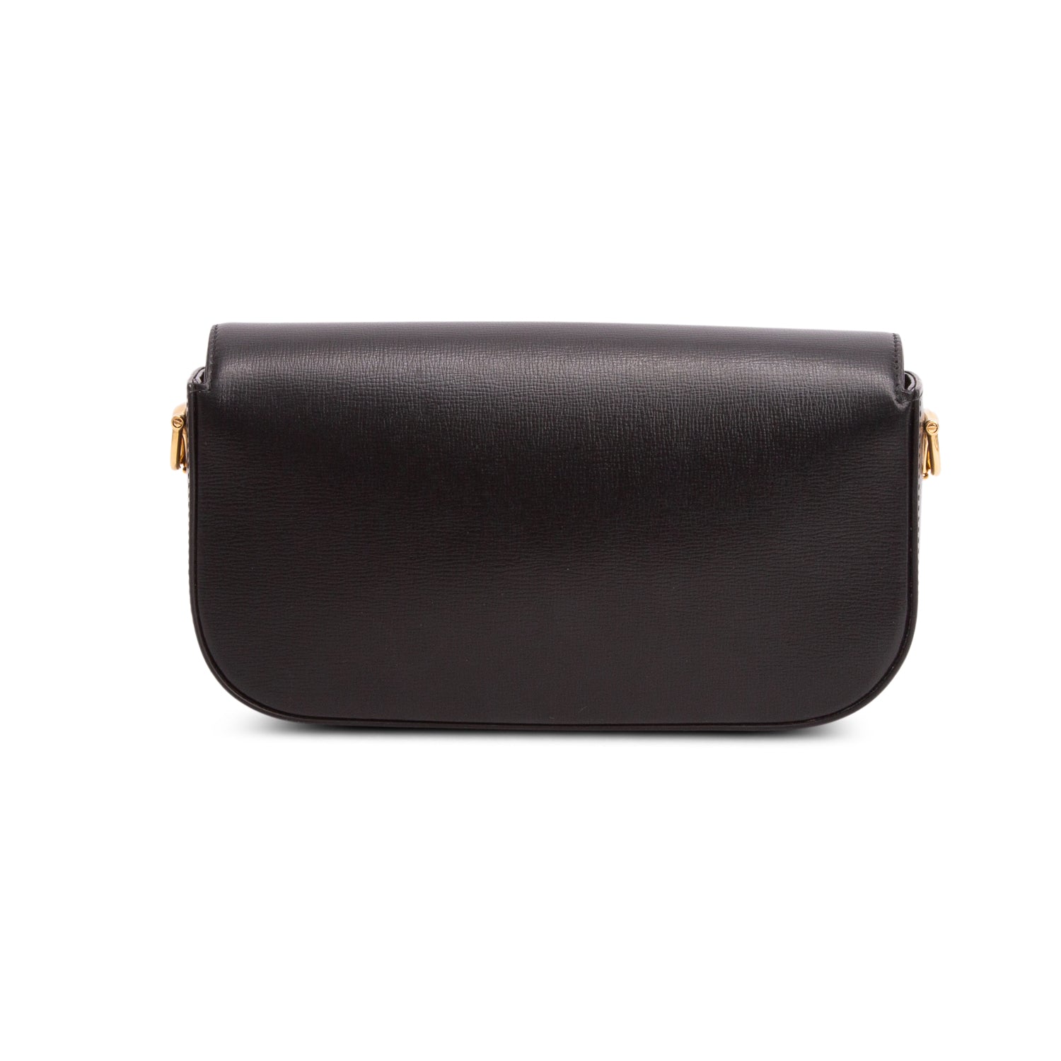 Gucci Black Azalea Calfskin Crystal Small Horsebit 1955 Shoulder Bag w/ Straps