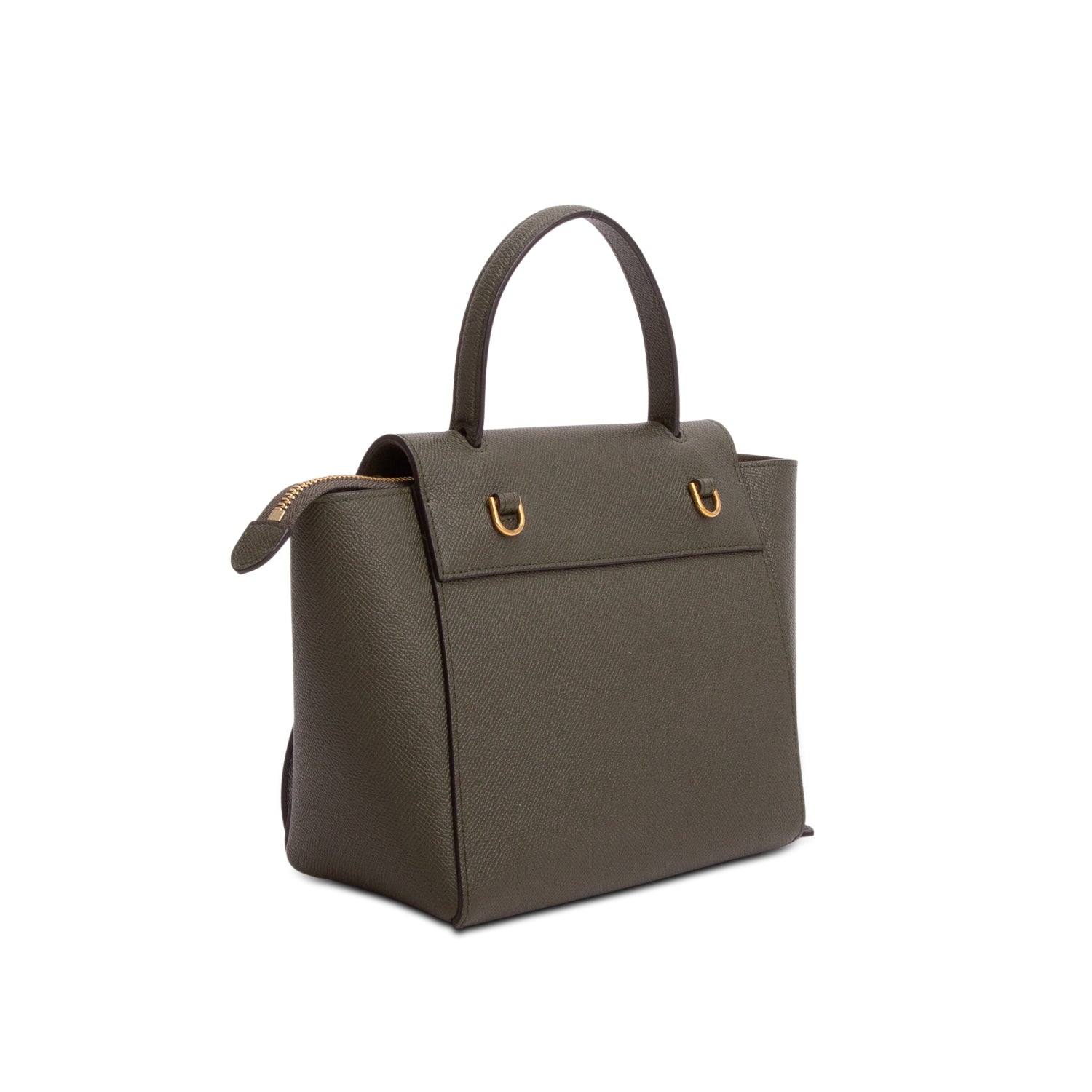 Celine Green Grained Calfskin Pico Belt Bag w/ Strap