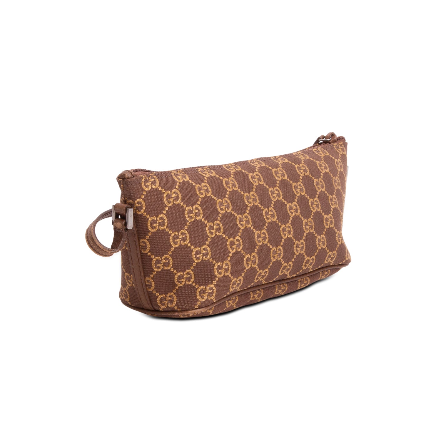 Gucci Brown GG Canvas Boat Pochette