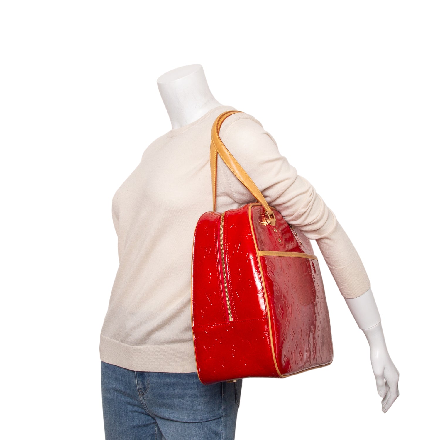 Louis Vuitton Red Vernis Sutton