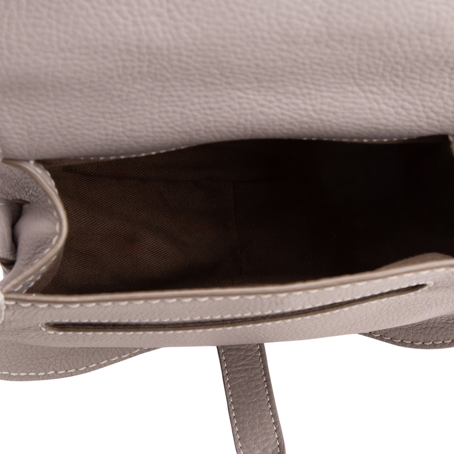 Chloe Grey Calfskin Mini Marcie Round Crossbody Bag