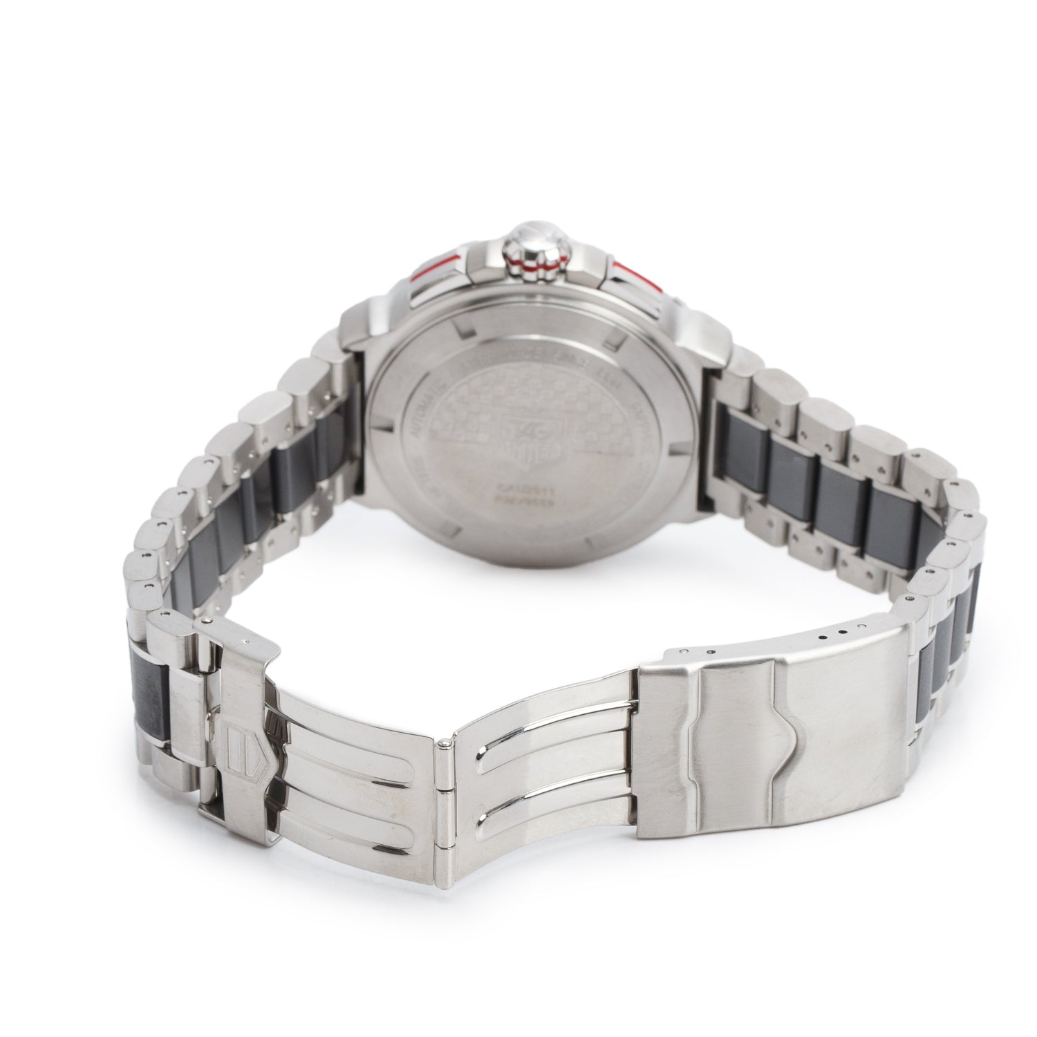 Tag Heuer Stainless Steel & Black Ceramic Formula 1 44 MM Automatic Chronograph Watch Grey Dial CAU2011 w/ Box & Papers