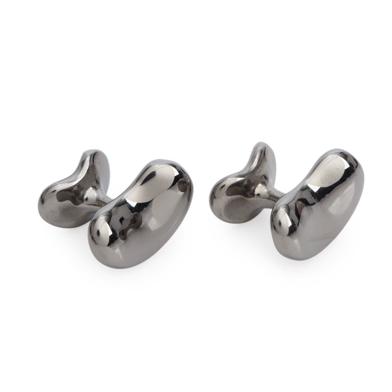 Tiffany & Co. Elsa Peretti Ruthenium over Copper Bean Cufflinks