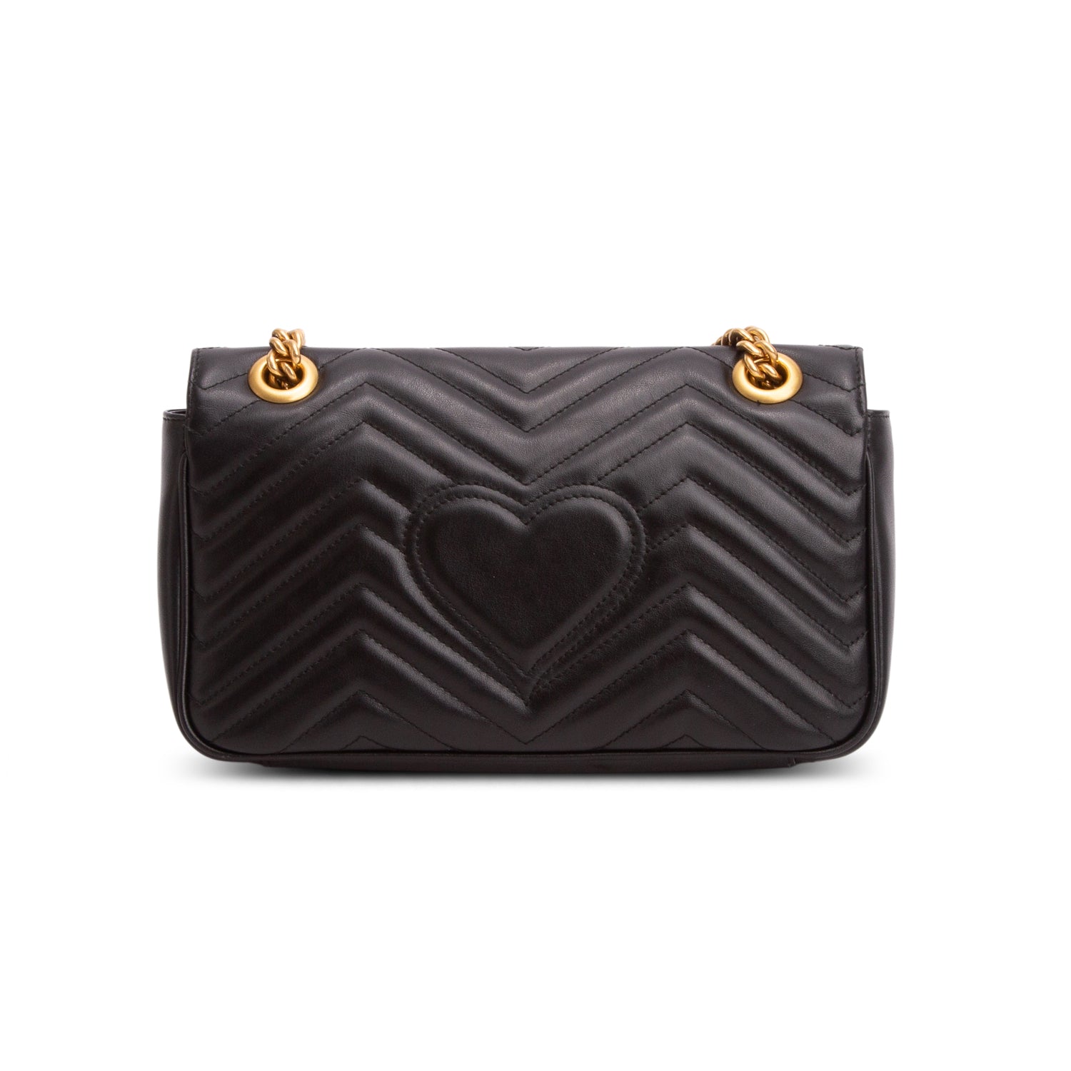 Gucci Black GG Marmont Matelasse Medium Shoulder Bag w/ Box