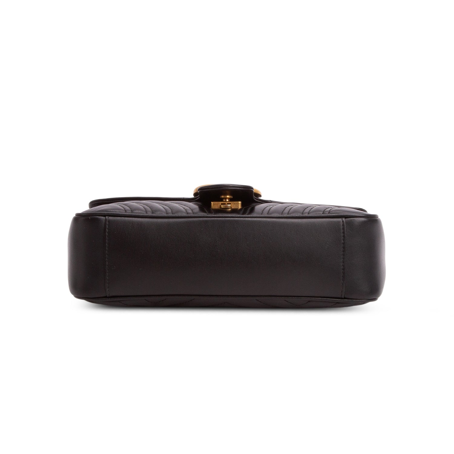 Gucci Black GG Marmont Matelasse Medium Shoulder Bag w/ Box
