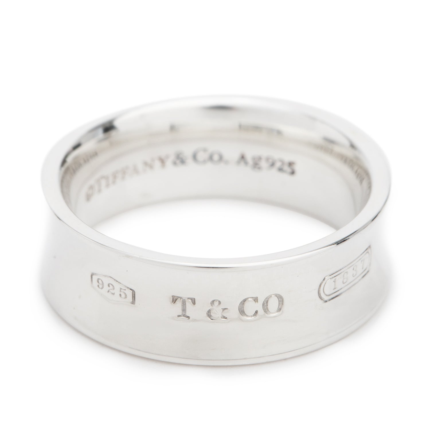 Tiffany & Co. Sterling Silver Medium 1837 Ring, Size 6.5
