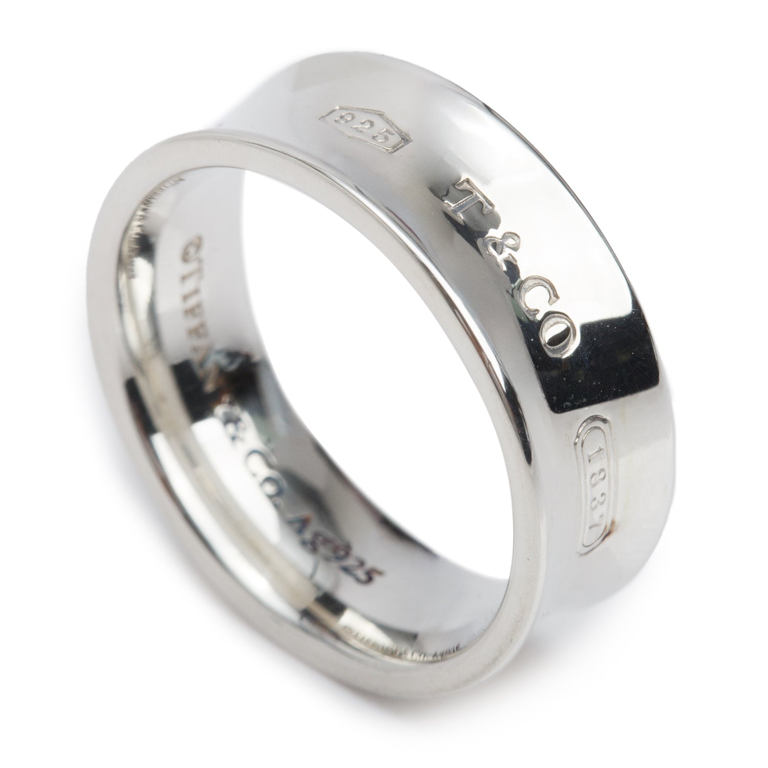 Tiffany & Co. Sterling Silver Medium 1837 Ring, Size 6.5