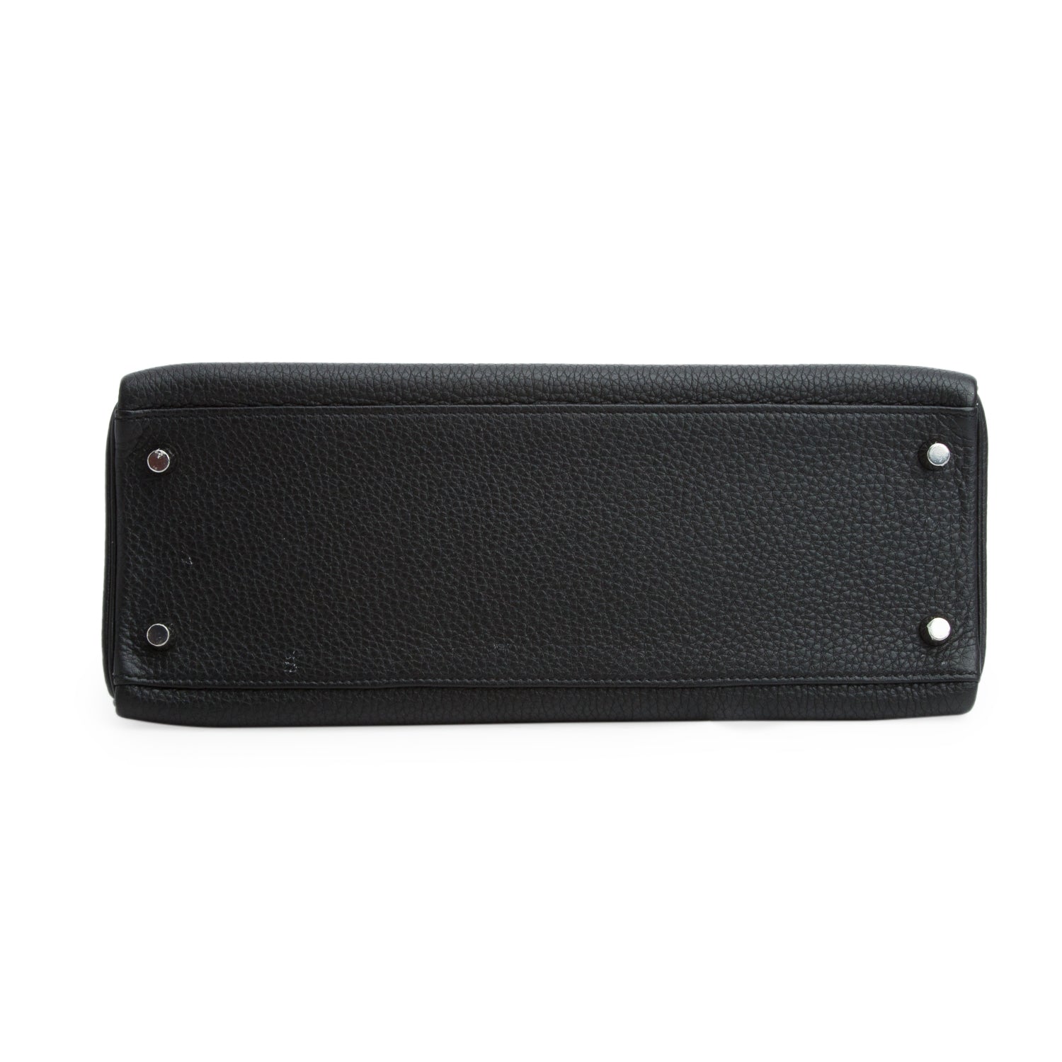 Hermes Noir Togo Kelly II Retourne 32 w/ Strap & Box