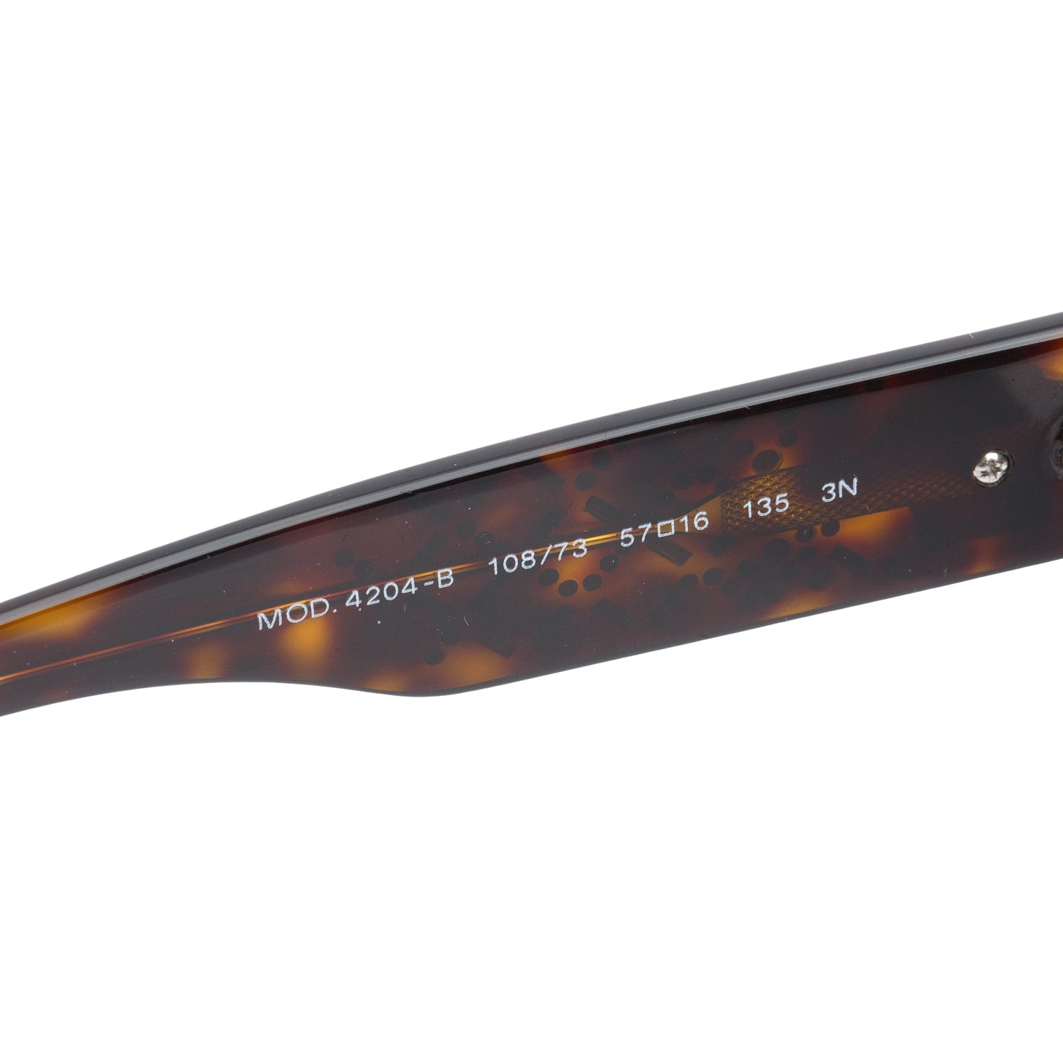 Versace Mod 4294-B Brown Havana Crystal Medusa Square Sunglasses w/ Case