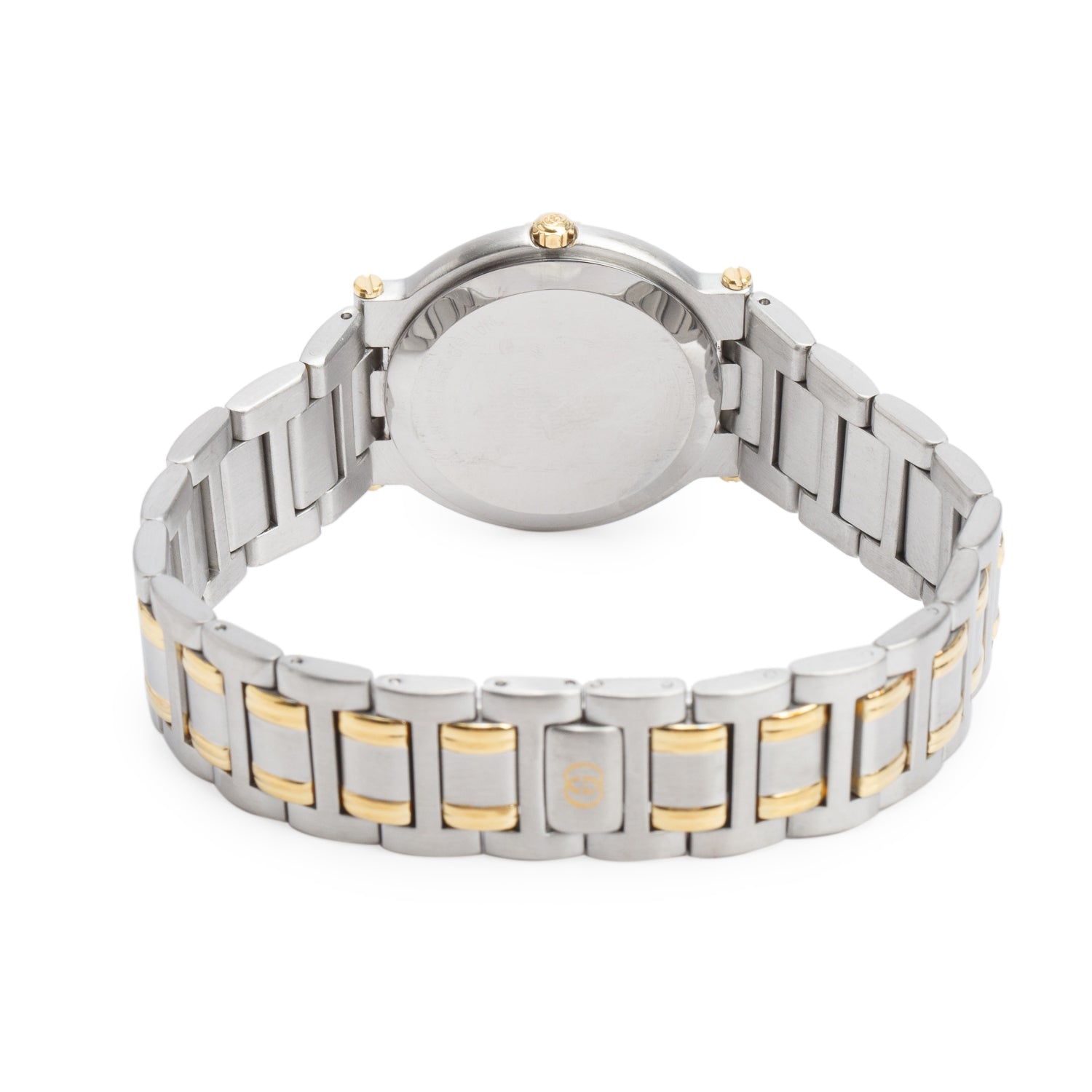 Gucci Vintage Two-Tone Stainless Steel 9000M Series 22 MM Quartz Watch White Dial