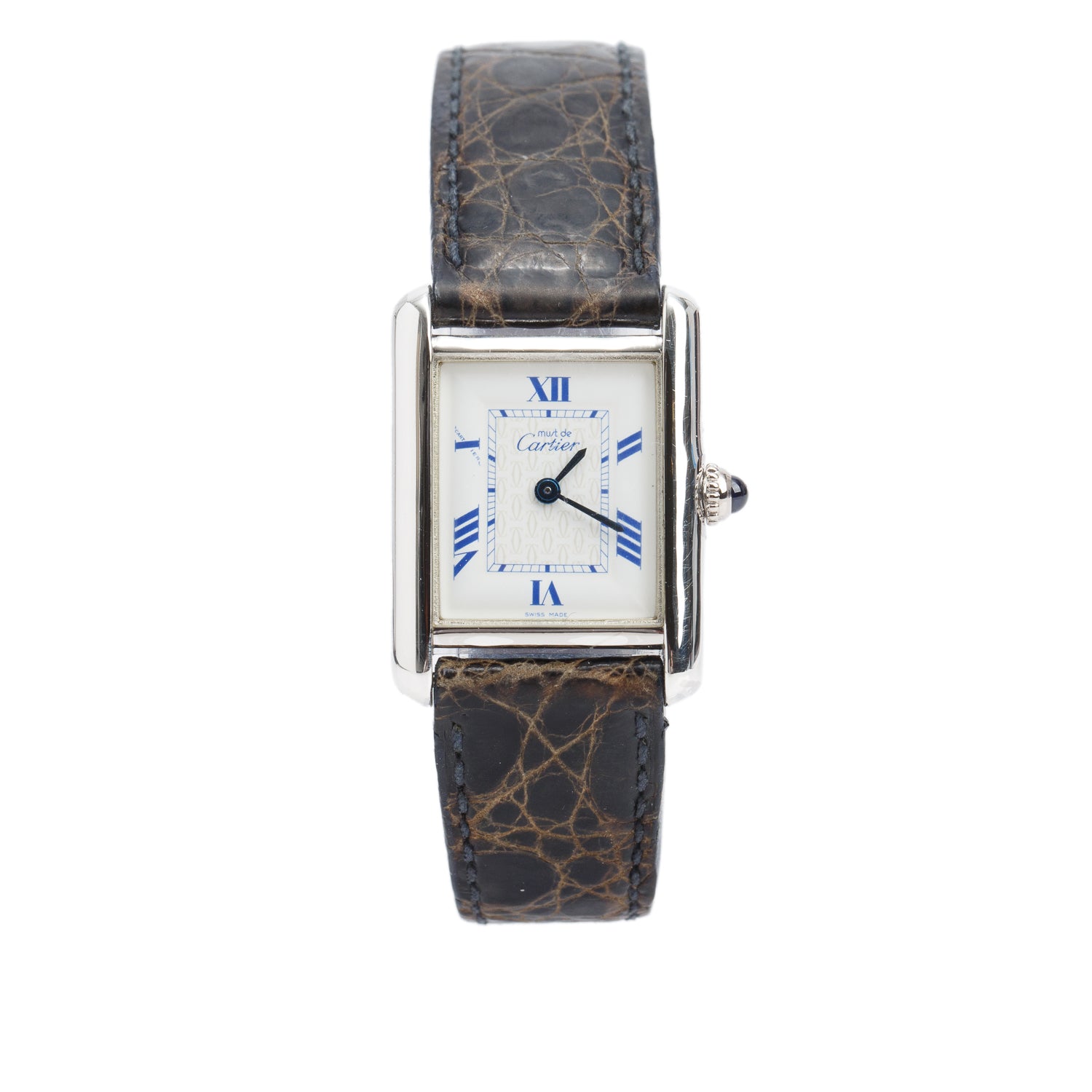 Cartier Stainless Steel Tank Must de Cartier Quartz Watch 2416