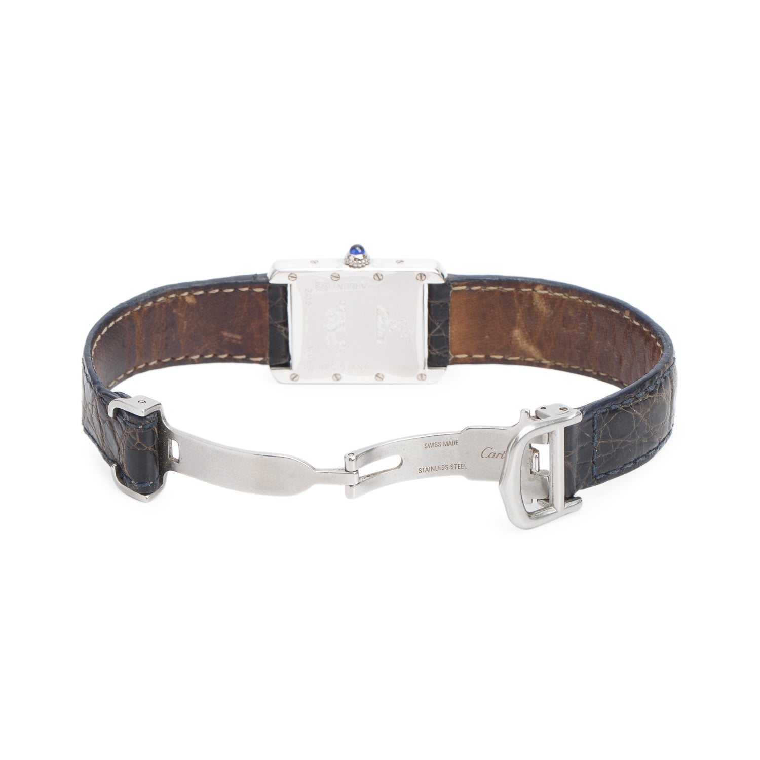 Cartier Stainless Steel Tank Must de Cartier Quartz Watch 2416