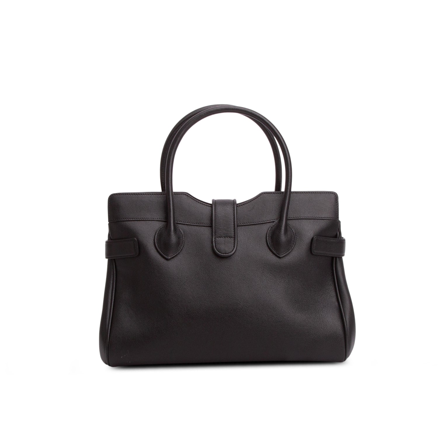 Gucci Black New Sakai Calfskin Lux Small Dahlia Top Handle Bag w/ Box & Strap