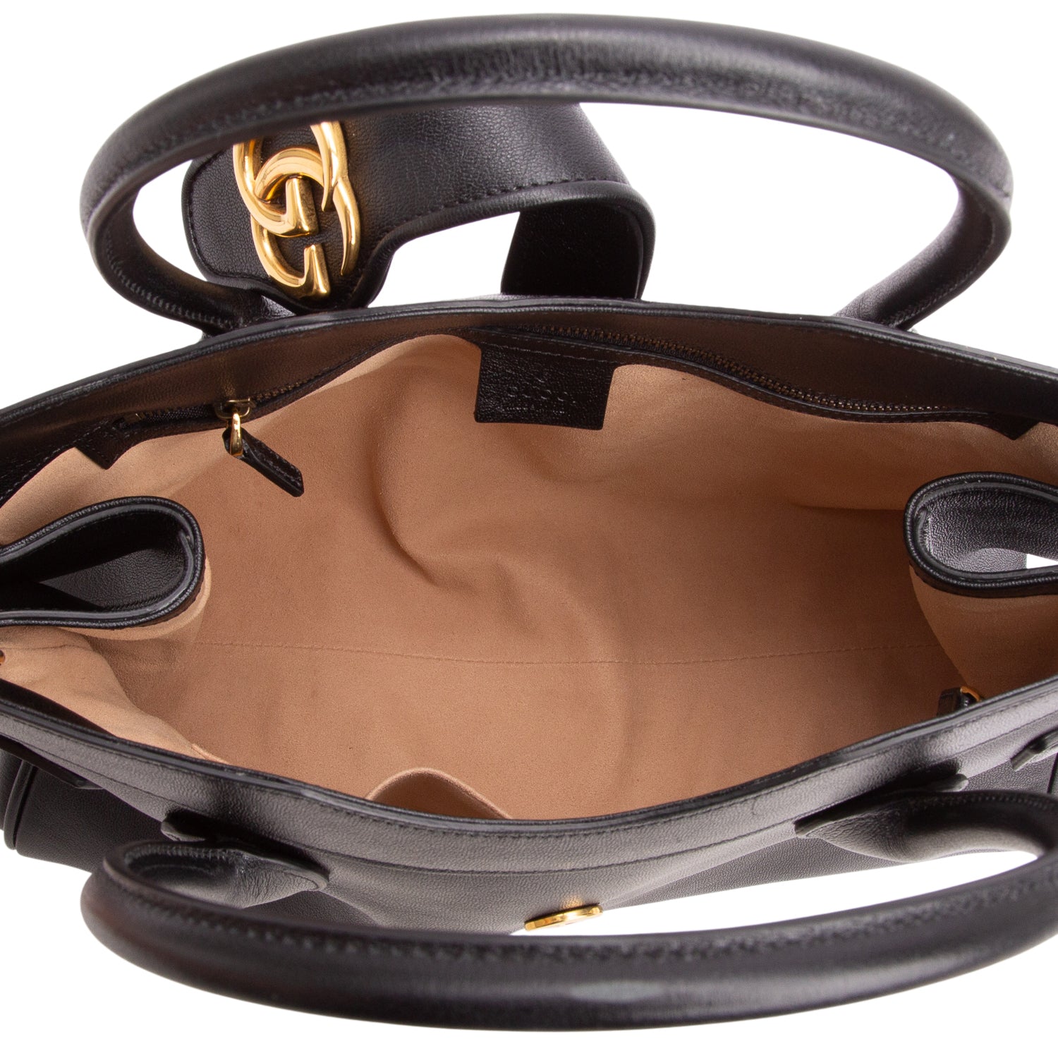 Gucci Black New Sakai Calfskin Lux Small Dahlia Top Handle Bag w/ Box & Strap