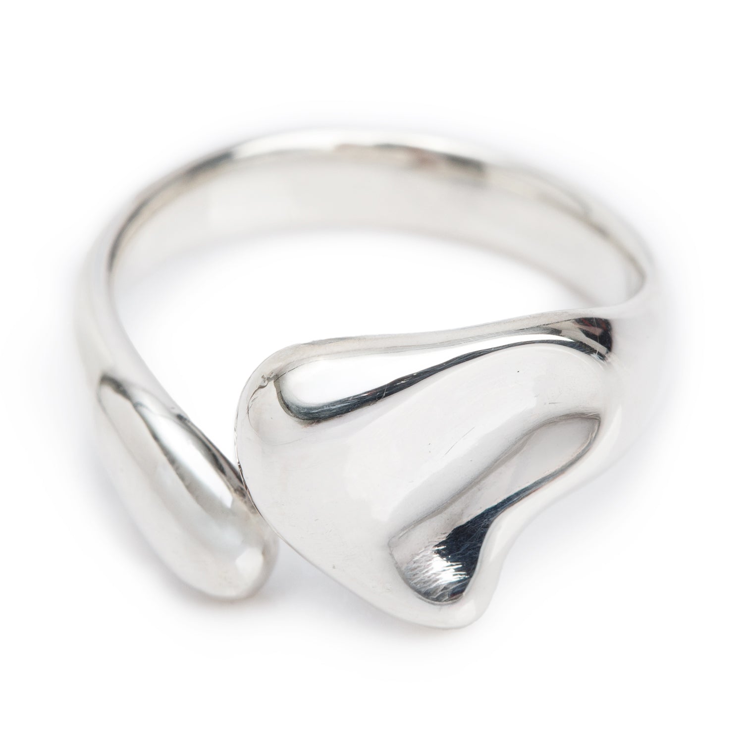 Tiffany & Co. Elsa Peretti Sterling Silver Full Heart Ring, Size 5