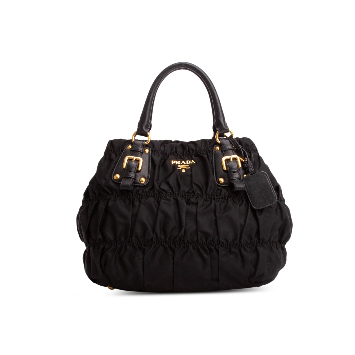 Prada Black Tessuto Nylon Gaufre Tote