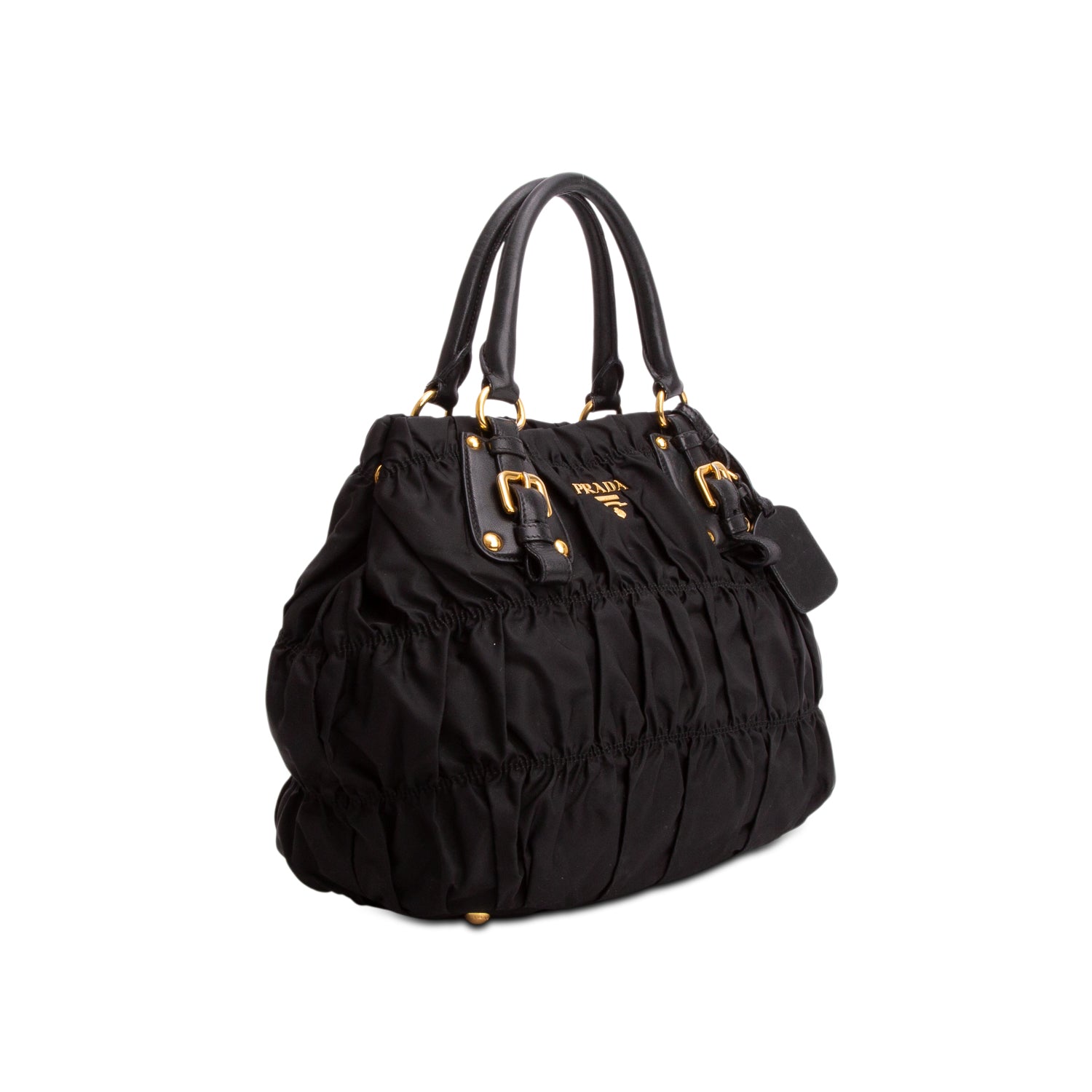 Prada Black Tessuto Nylon Gaufre Tote
