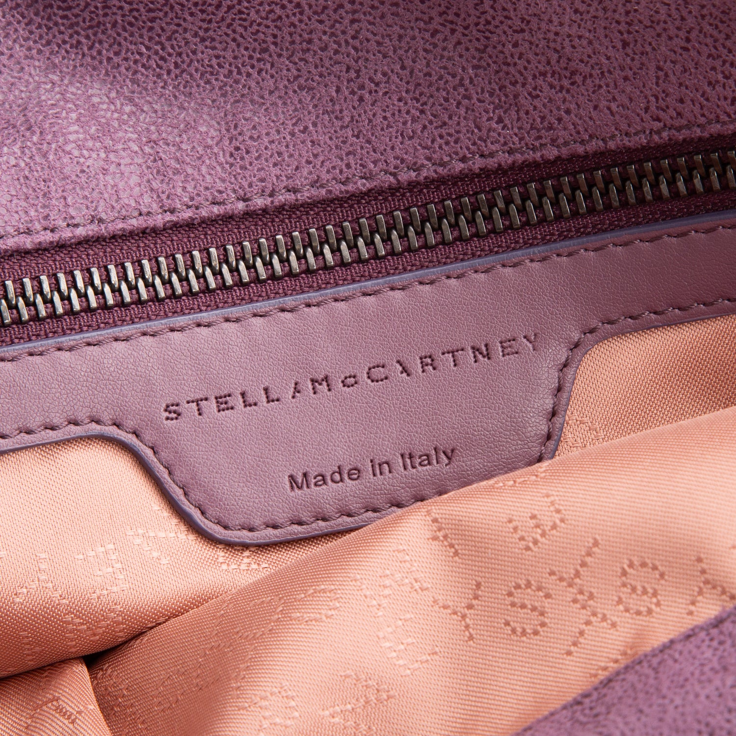 Stella McCartney Purple Vegan Shaggy Deer Fabric Falabella Fold-Over Tote