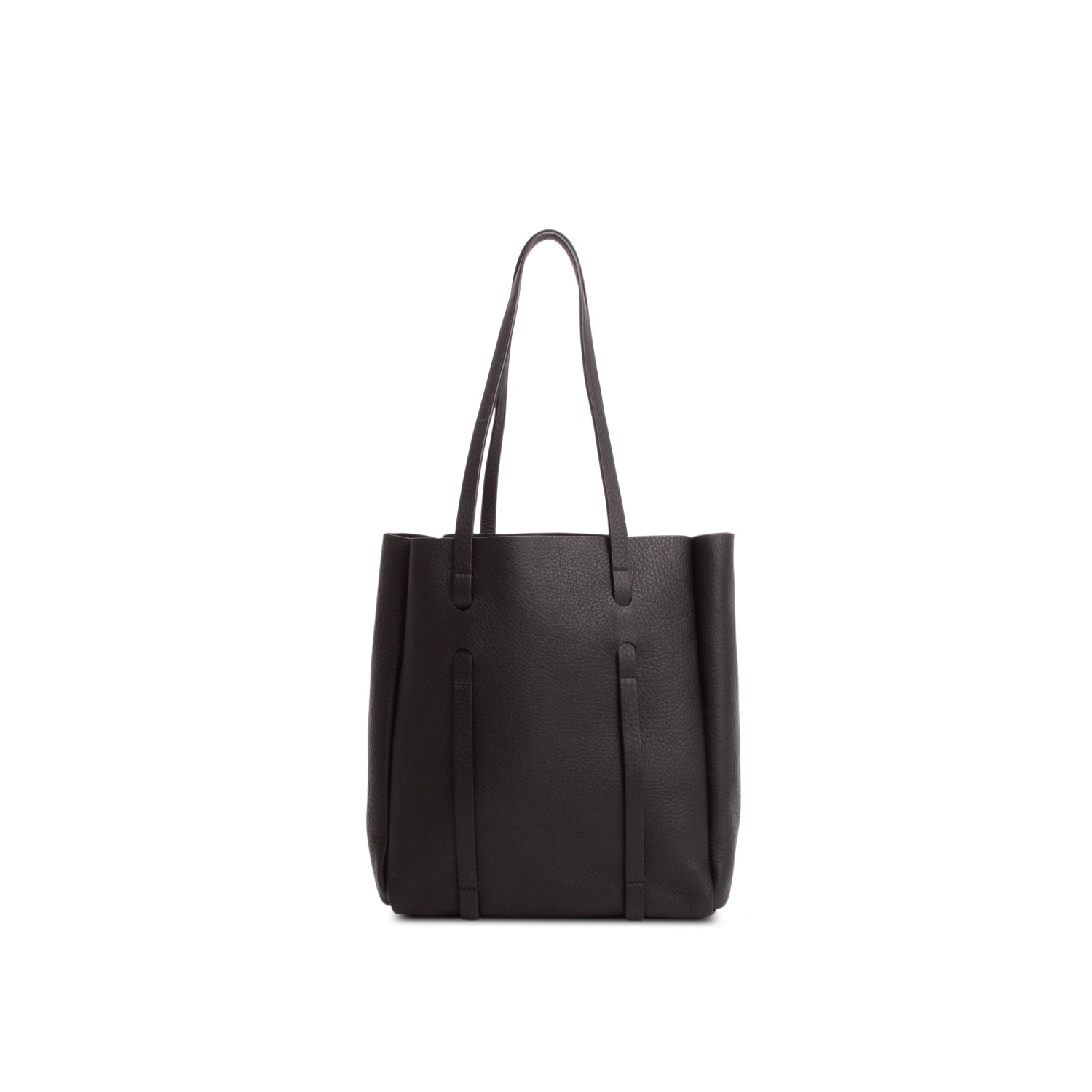 Balenciaga Black Calfskin Logo XXS Everyday Tote w/ Pouch & Strap