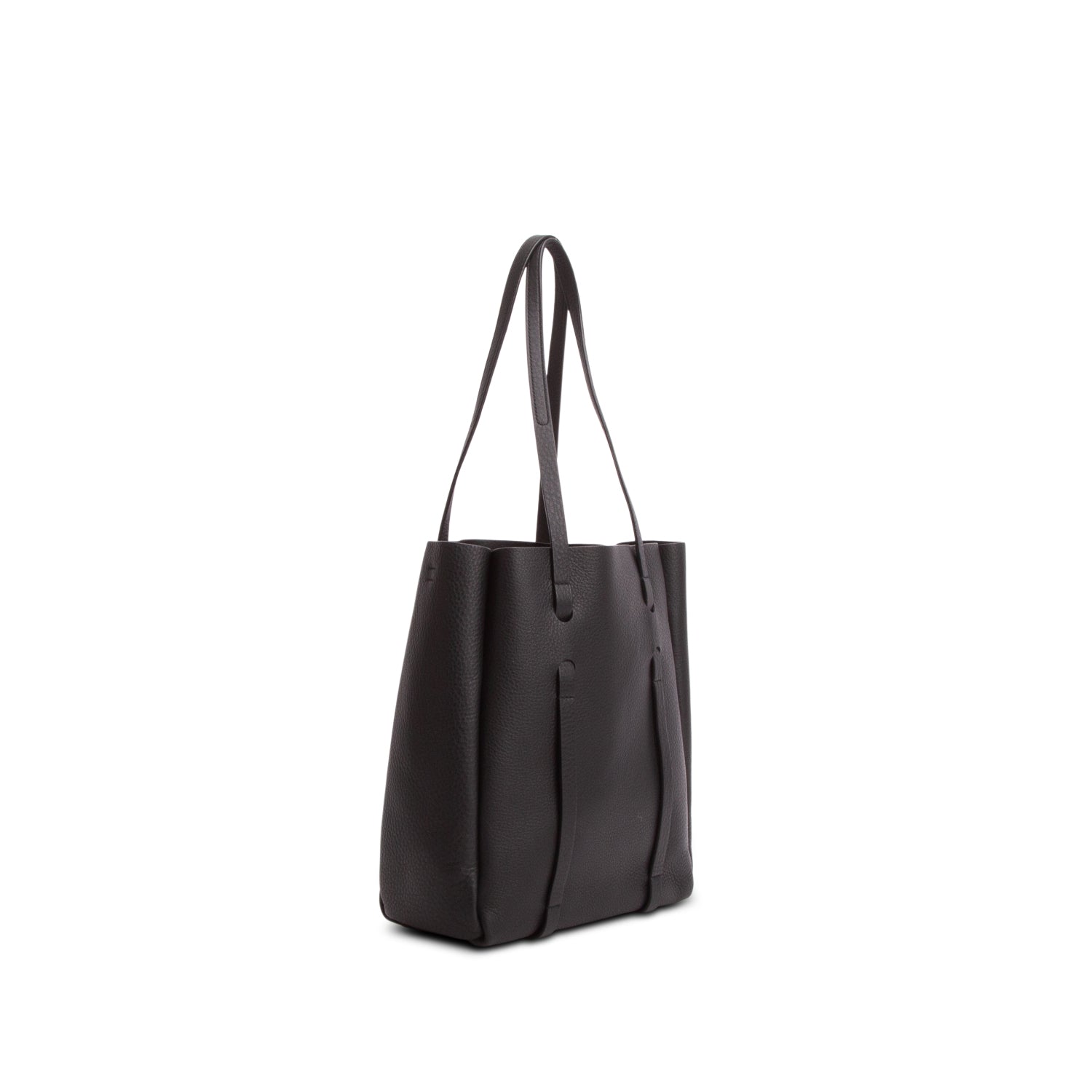 Balenciaga Black Calfskin Logo XXS Everyday Tote w/ Pouch & Strap