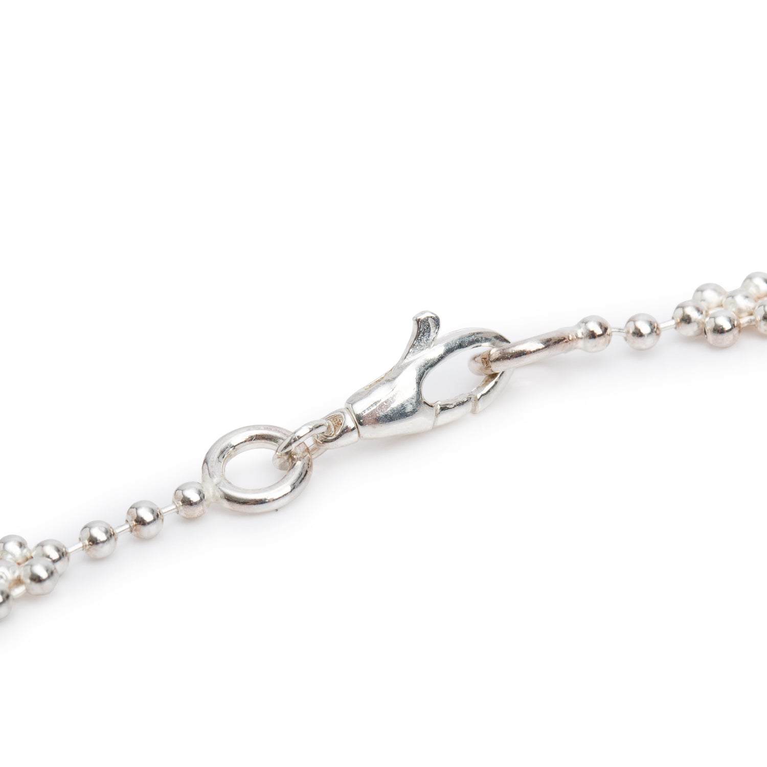 Gucci Sterling Silver Interlocking G Cluster Chain Necklace w/ Box