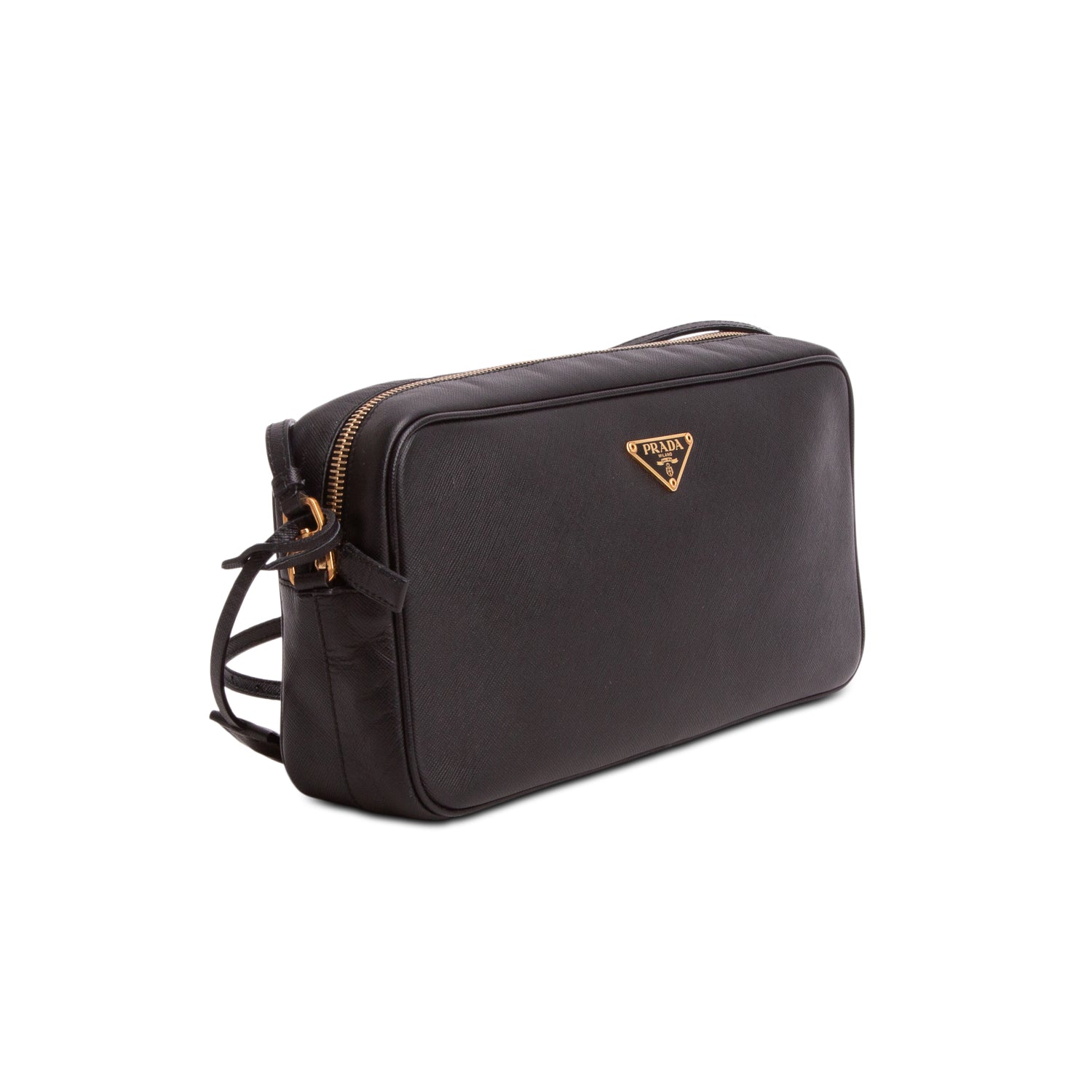 Prada Black Saffiano Lux Shoulder Bag
