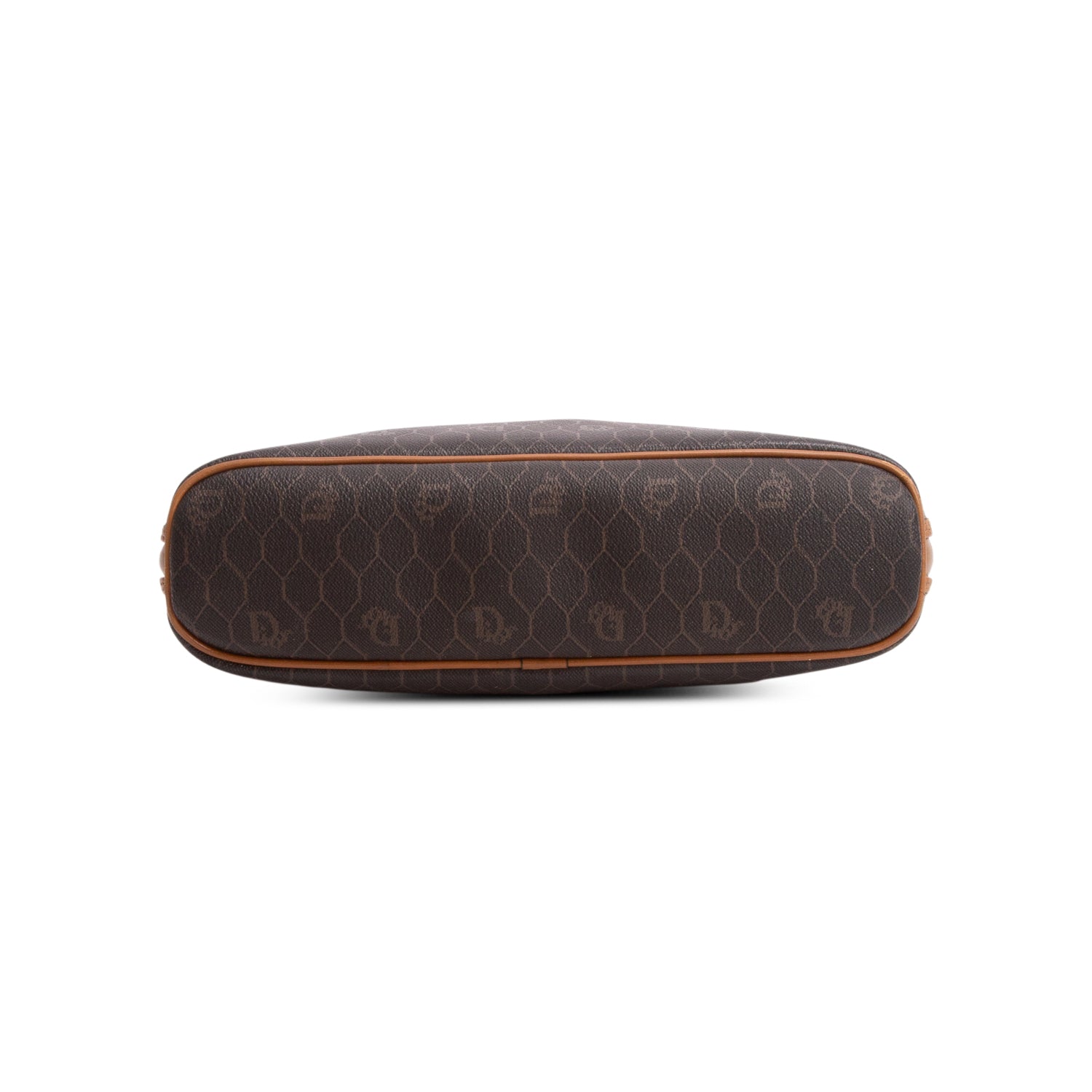 Christian Dior Vintage Brown Honeycomb Top Handle Bag