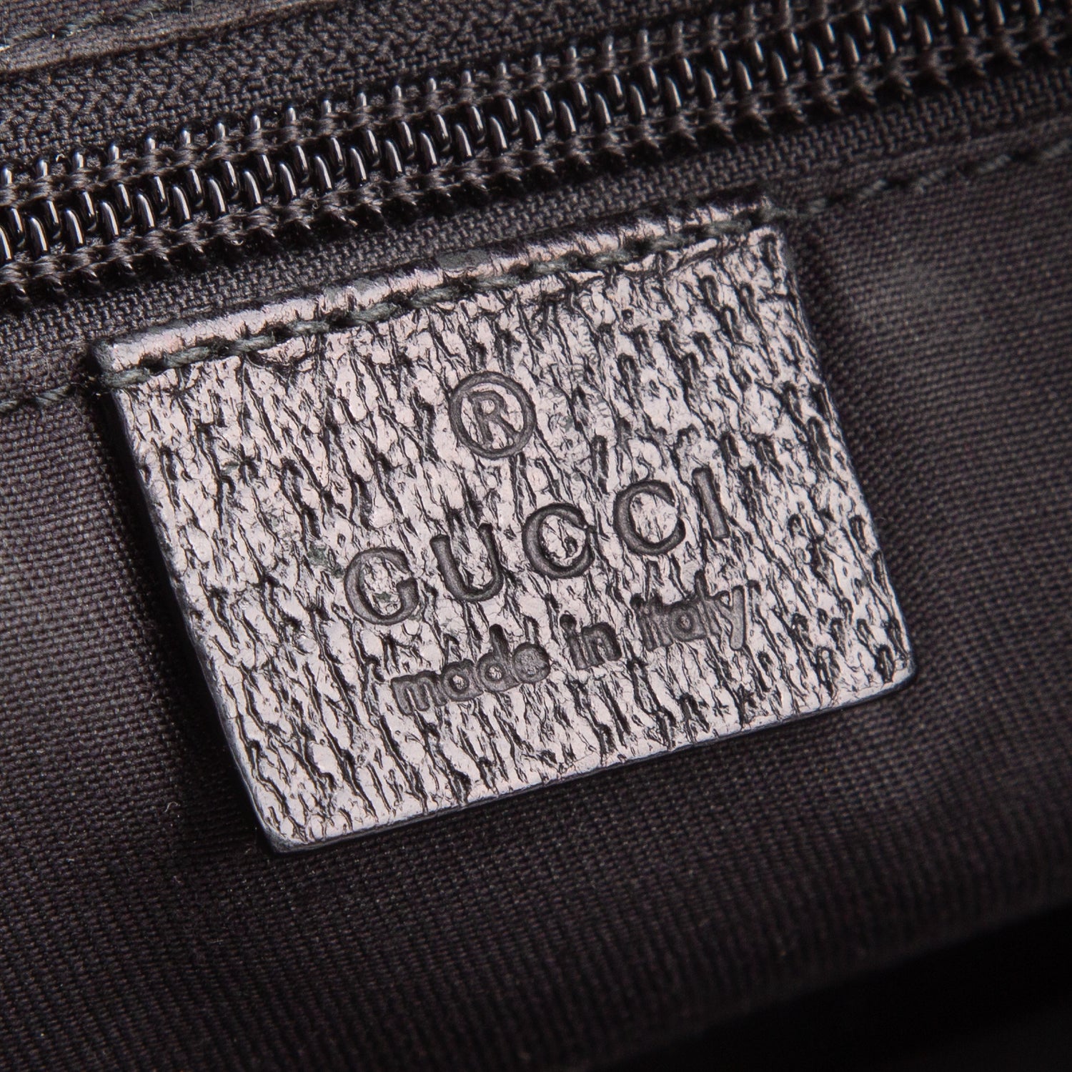Gucci Black Monogram Web Medium Half Moon Hobo