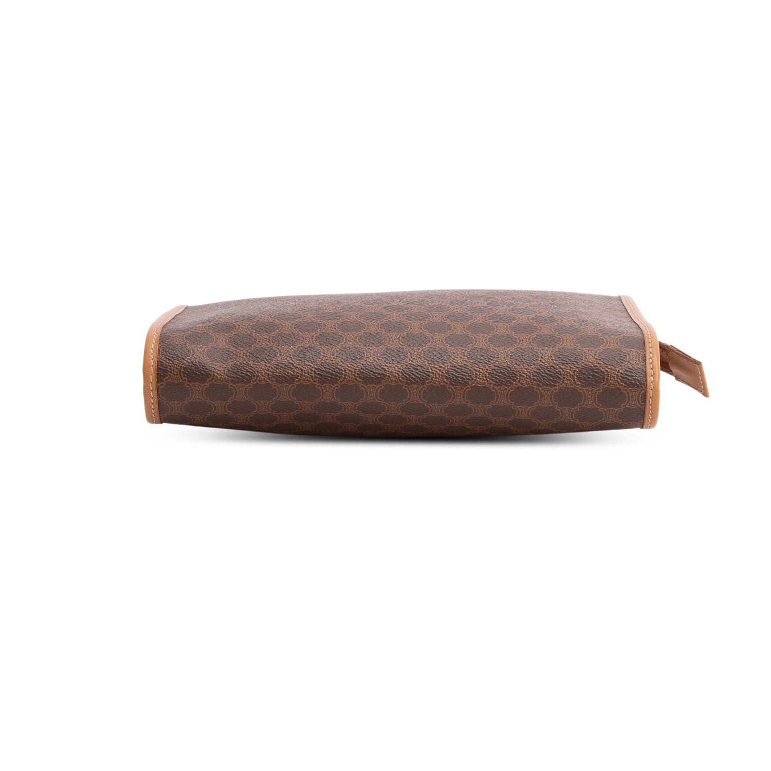 Celine Vintage Brown Macadam Clutch