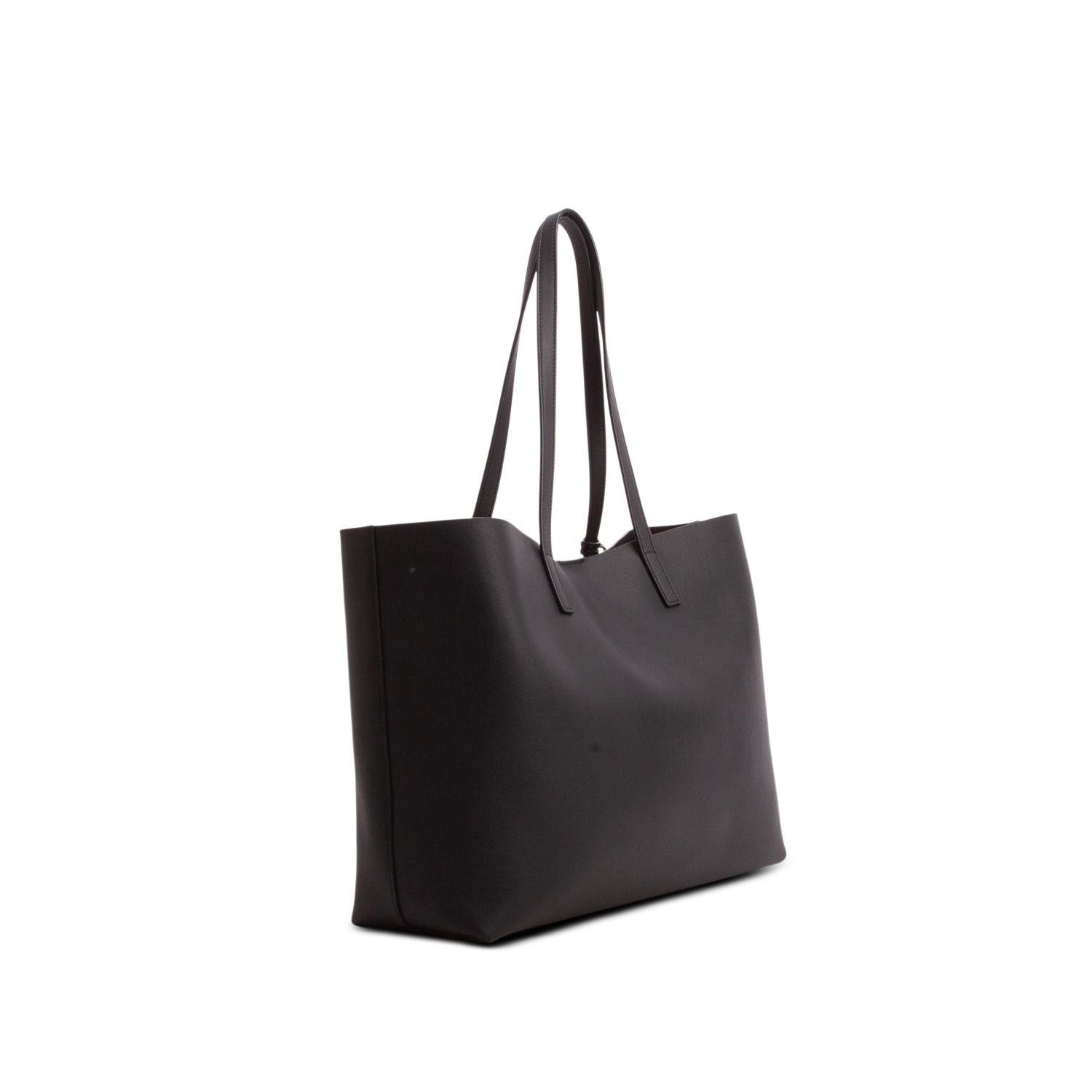 Saint Laurent 2025 Black Calfskin Large Shopping Tote w/ Box, Pouch & Receipt