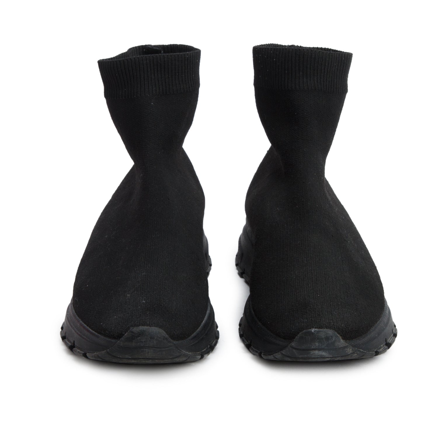 Prada Black Knit Sock Sneaker, Women's Size 39 w/ Box