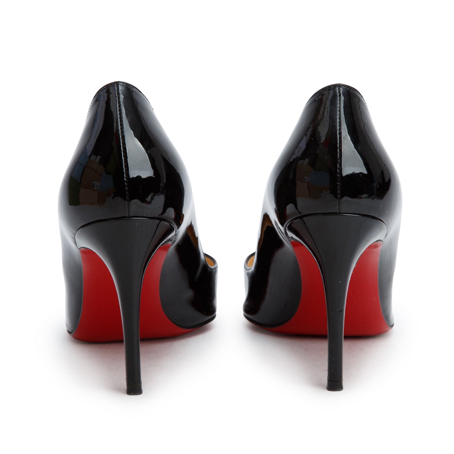 Christian Louboutin Black Patent Leather Pigalle 85 Pumps, Women's Size 39.5 w/ Box