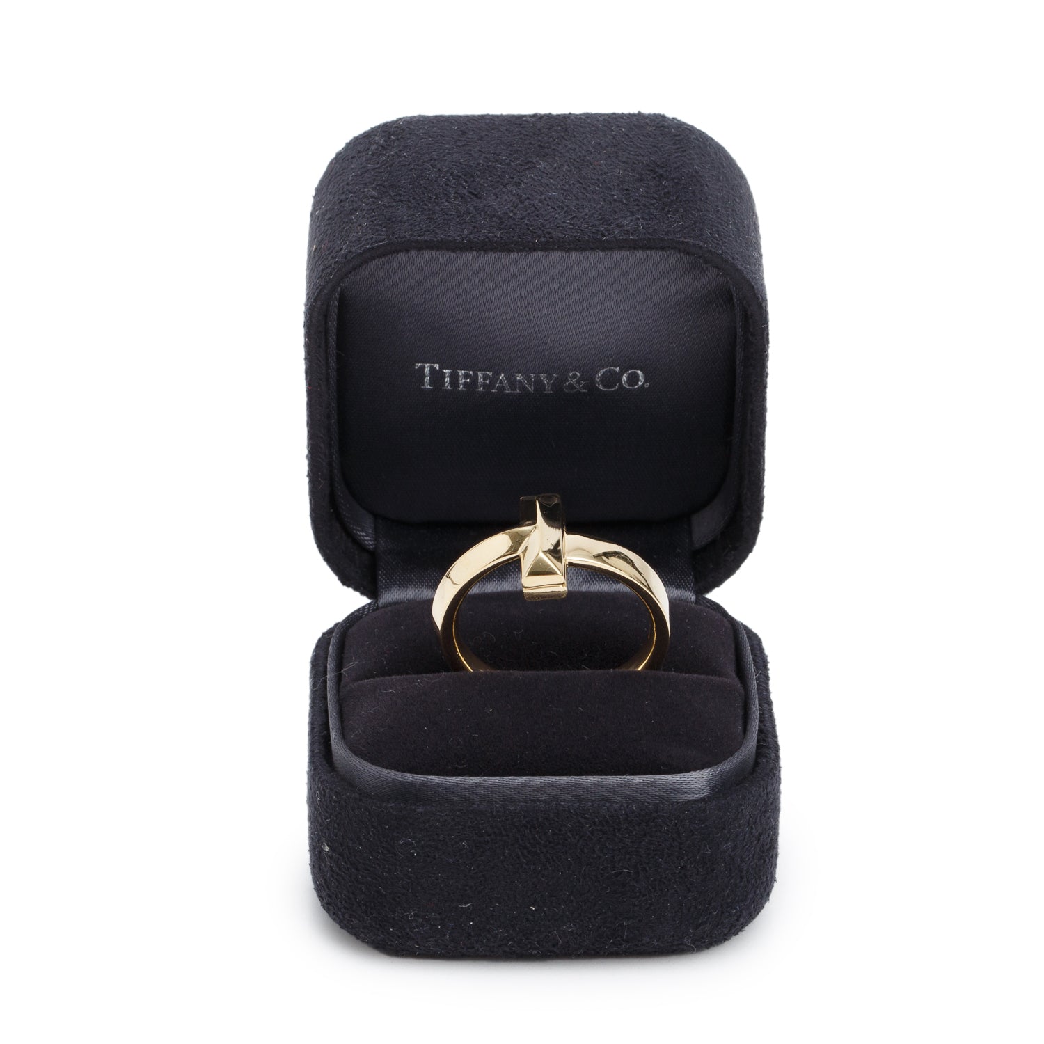 Tiffany & Co. 18k Yellow Gold T1 Ring, Size 10.5 w/ Box