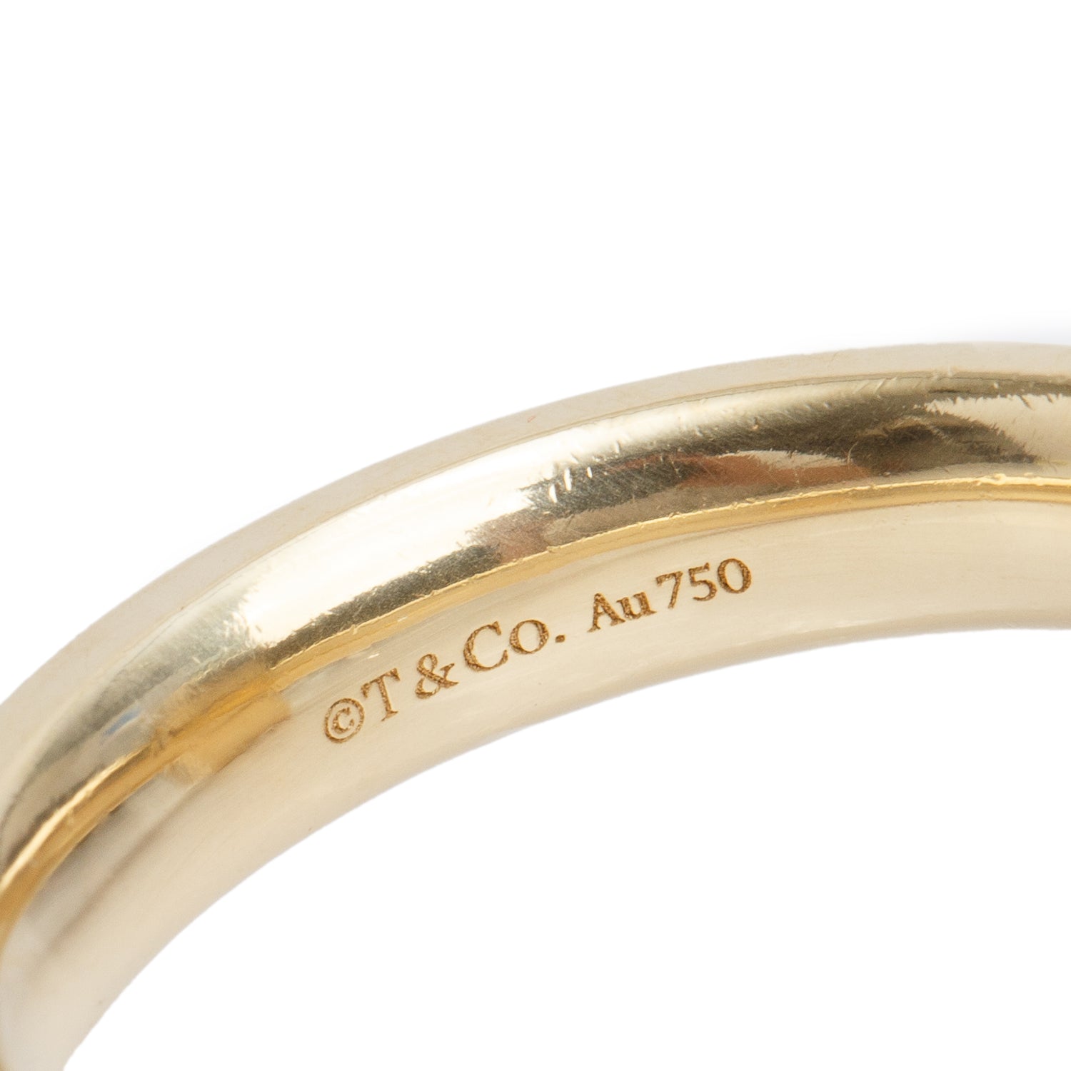Tiffany & Co. 18k Yellow Gold T1 Ring, Size 10.5 w/ Box