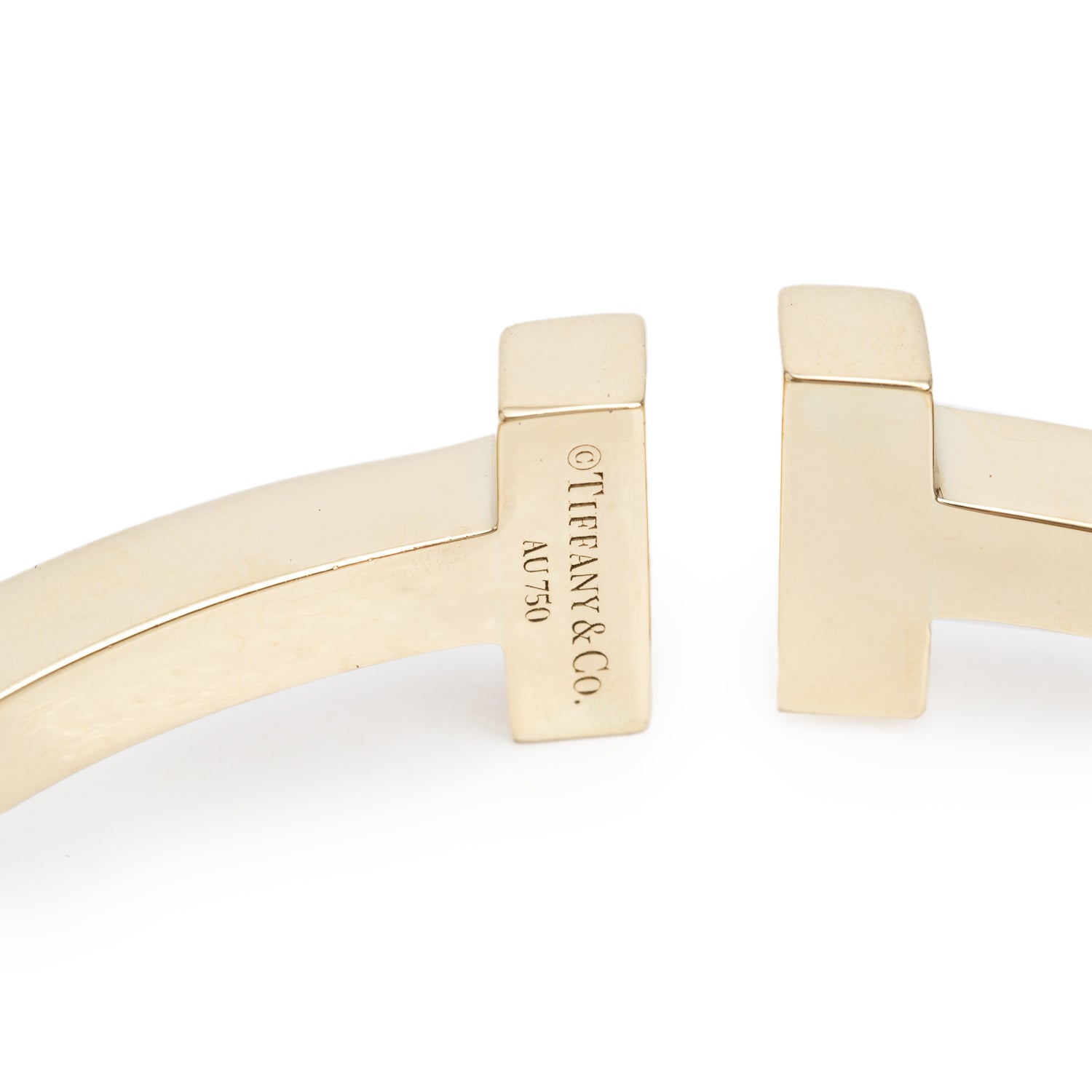 Tiffany & Co. 18k Yellow Gold T Square Bracelet w/ Box