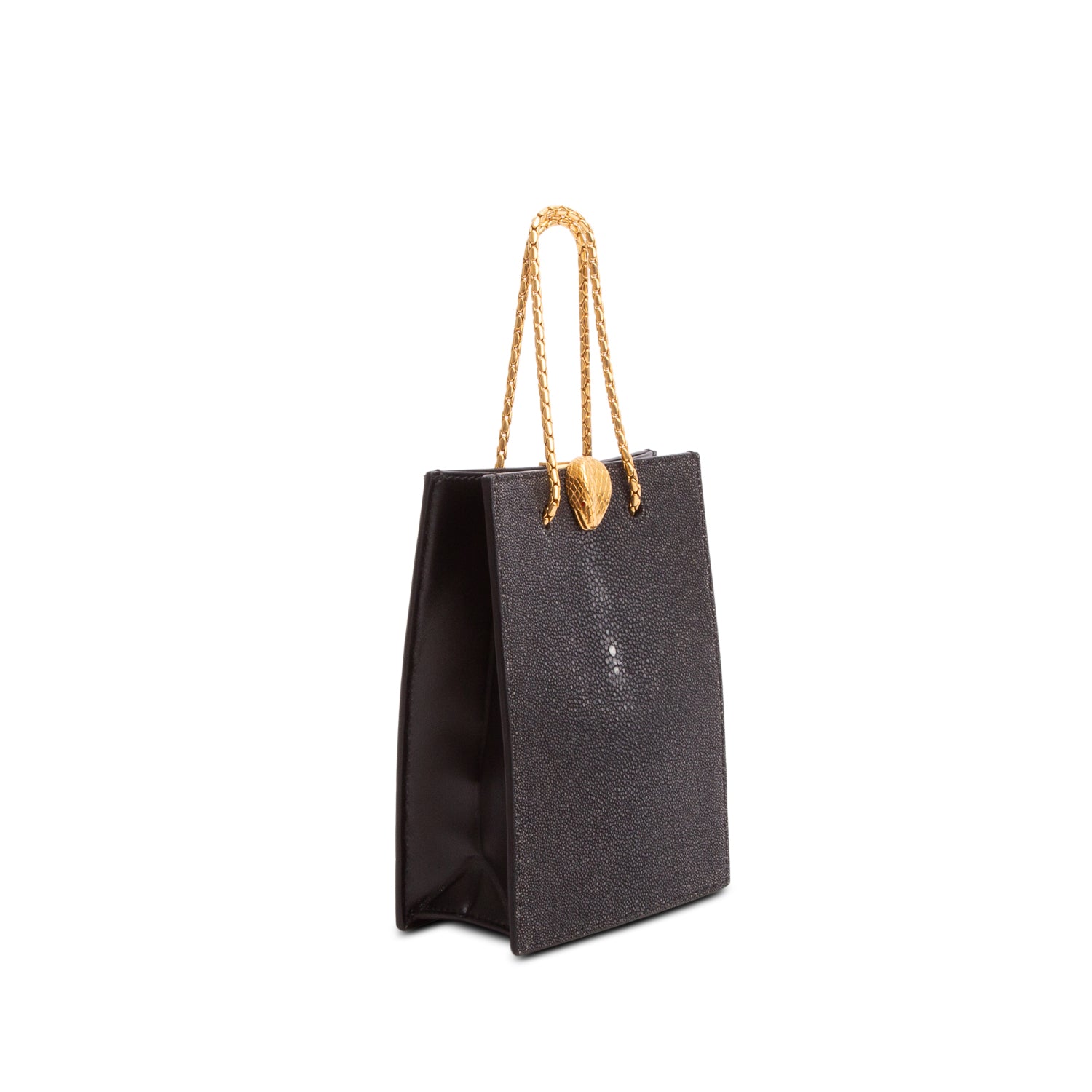 Bulgari x Alexander Wang Black Stingray Forever Mini Tote Bag