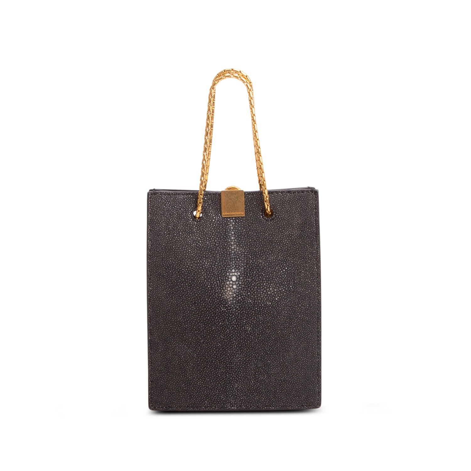 Bulgari x Alexander Wang Black Stingray Forever Mini Tote Bag