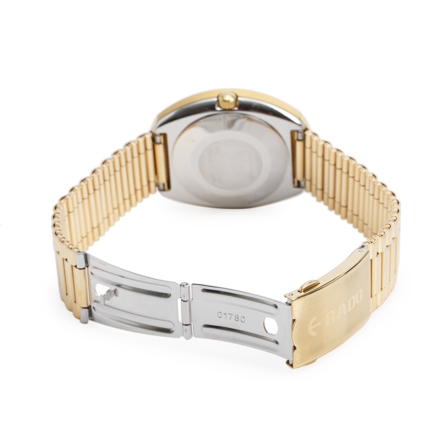 Rado Gold Plated Stainless Steel The Original Diastar 35 MM Automatic Watch Gold Dial w/ Box & Papers