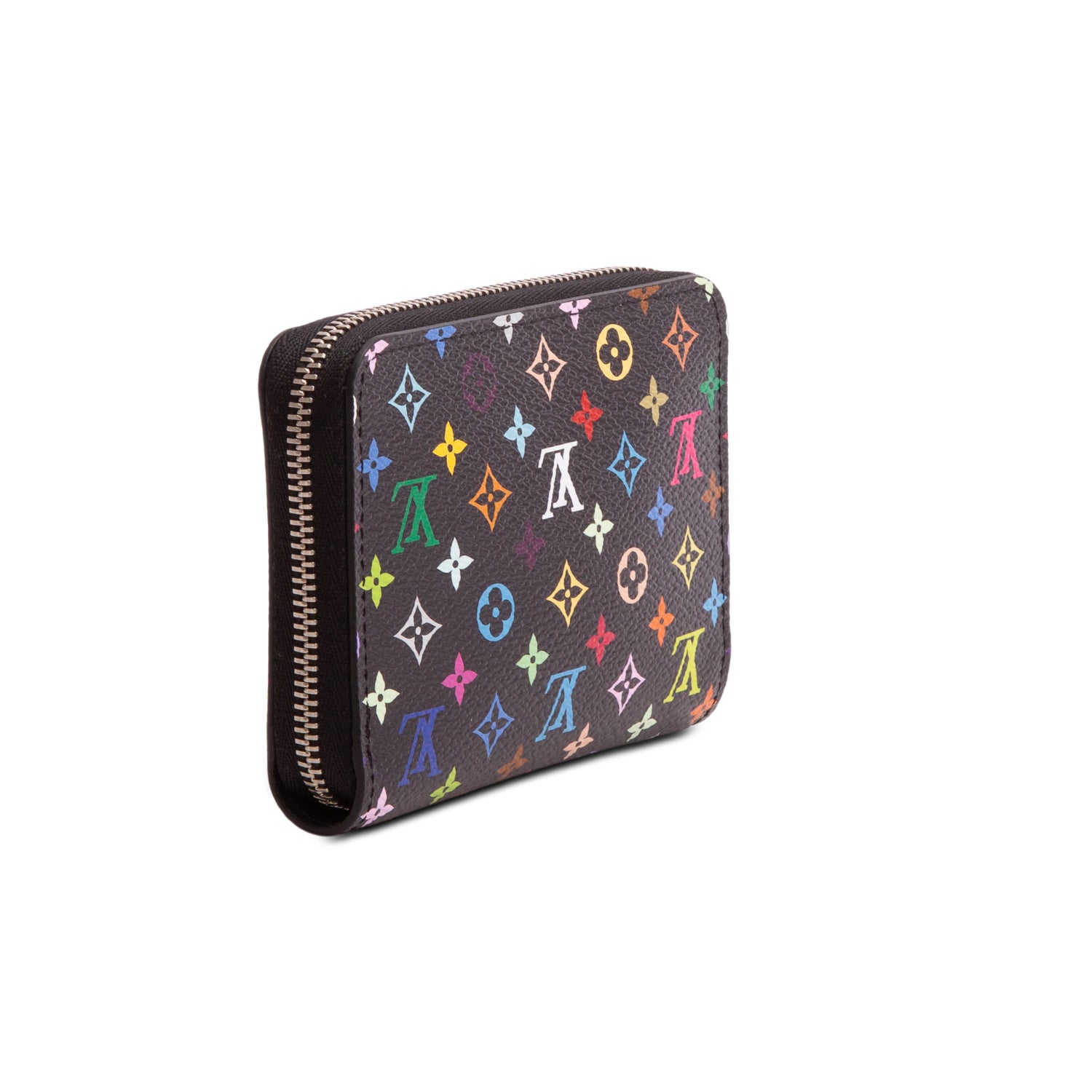 Louis Vuitton x Takahashi Murakami Black Monogram Multicolore Zippy Coin Purse