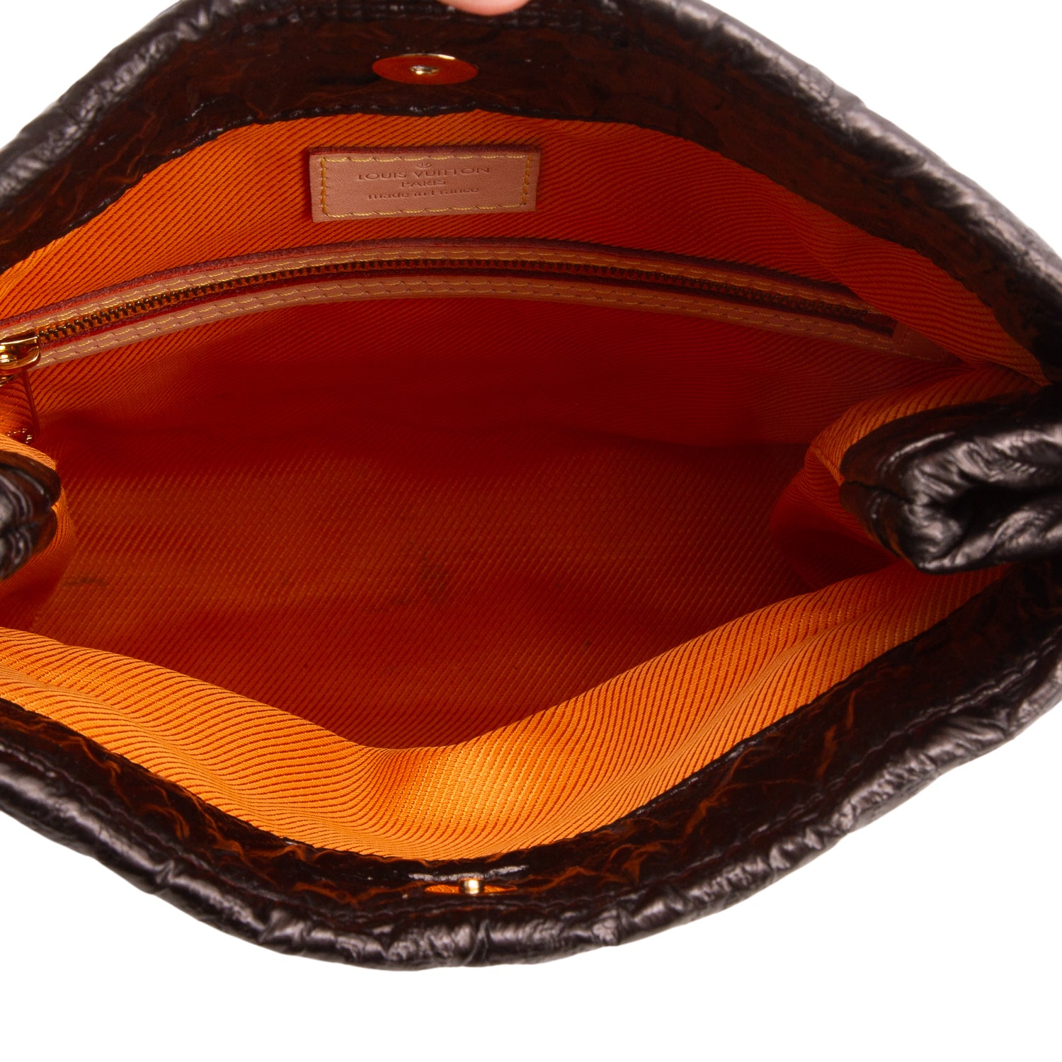 Louis Vuitton Brown Jacquard Quilted Limelight Clutch w/ Box