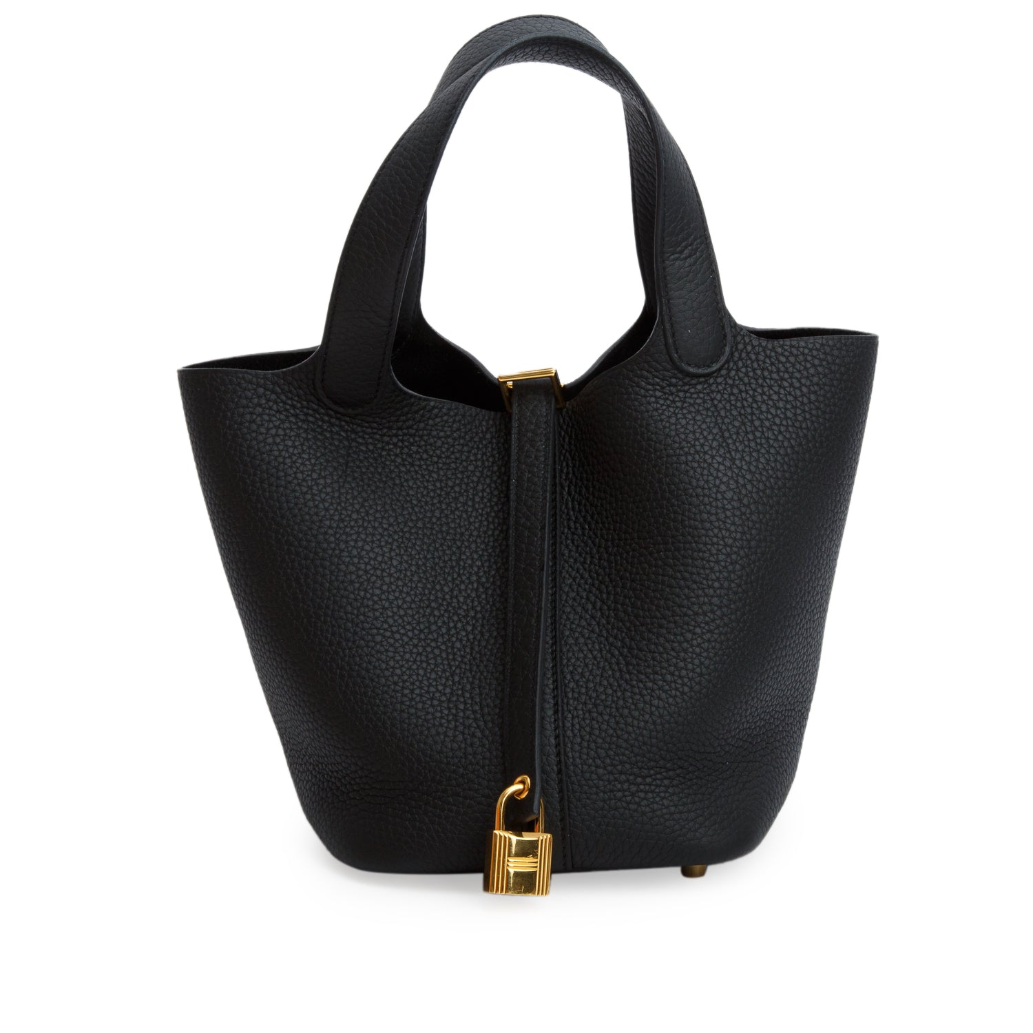 Hermes 2025 Noir Taurillon Clemence Picotin Lock 18 w/ Box