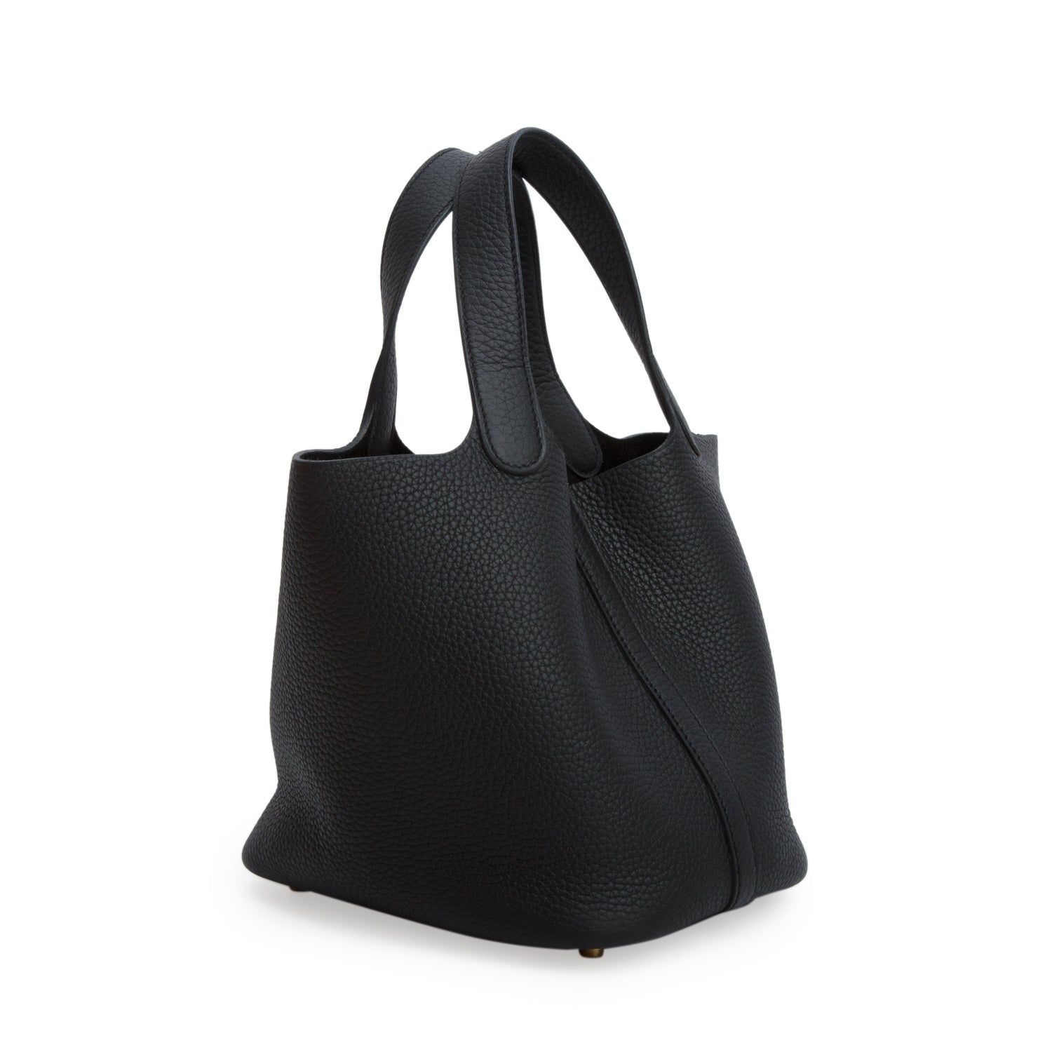 Hermes 2025 Noir Taurillon Clemence Picotin Lock 18 w/ Box