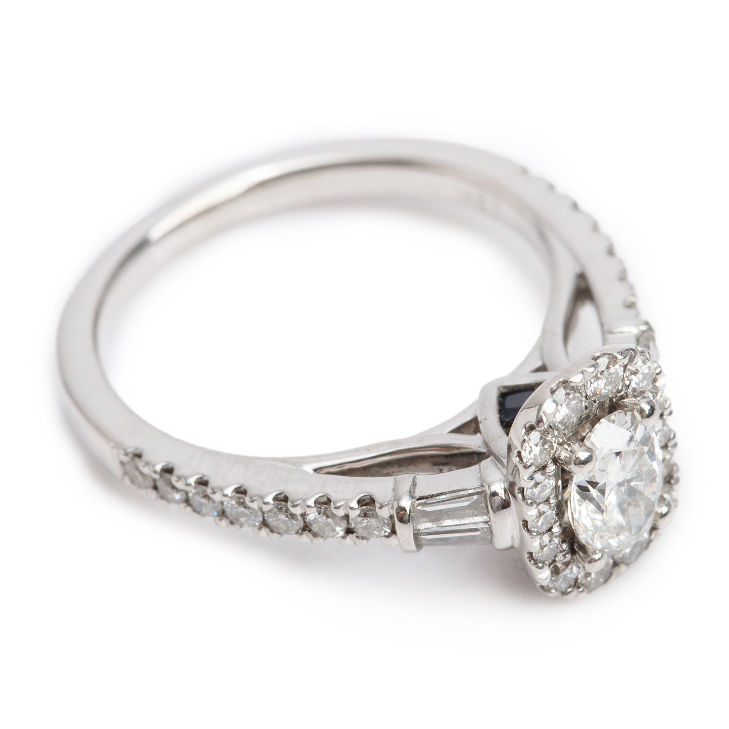 Vera Wang 14k White Gold Love Diamond Engagement Ring, Size 6.25 w/ Box