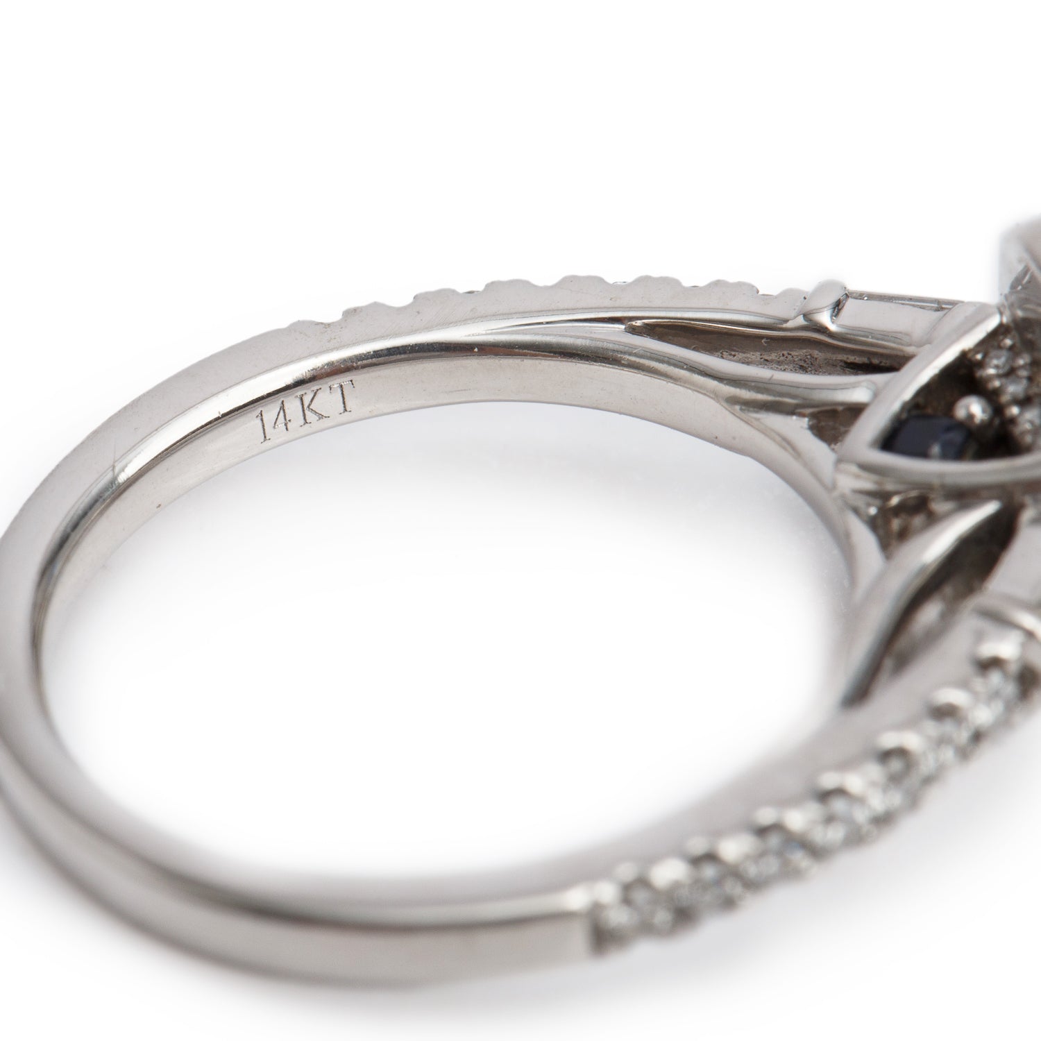 Vera Wang 14k White Gold Love Diamond Engagement Ring, Size 6.25 w/ Box