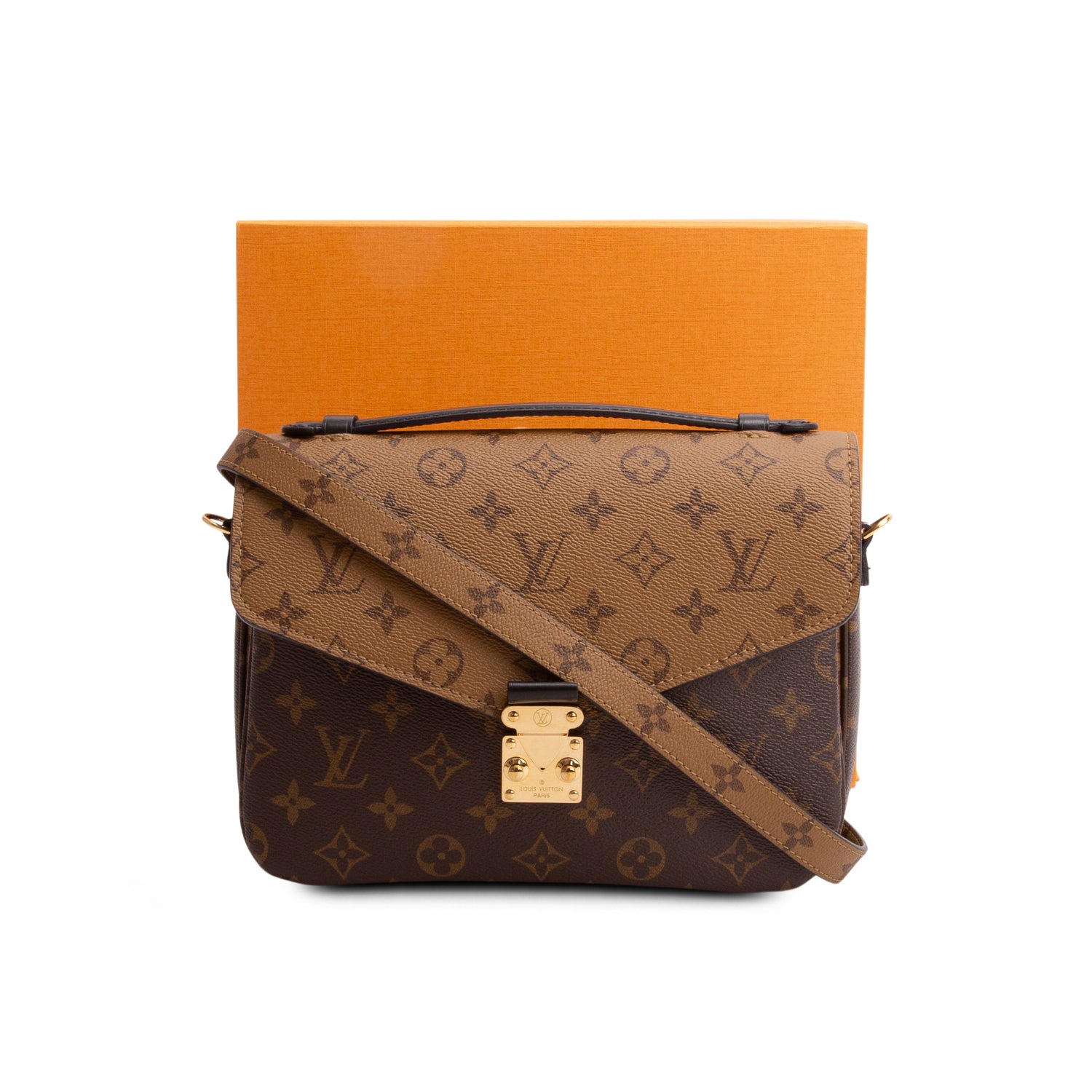 Louis Vuitton 2021 Reverse Monogram Pochette Metis w/ Strap, Box & Receipt