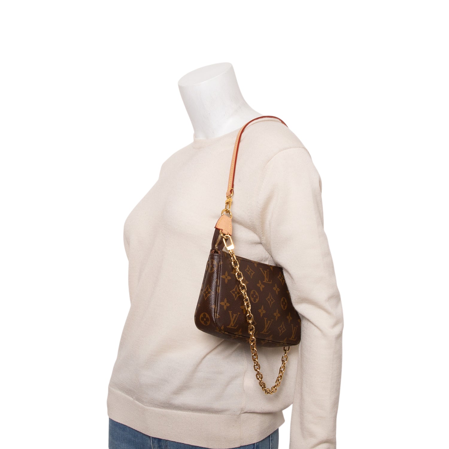 Louis Vuitton Monogram Pochette Accessoires w/ Box & Straps