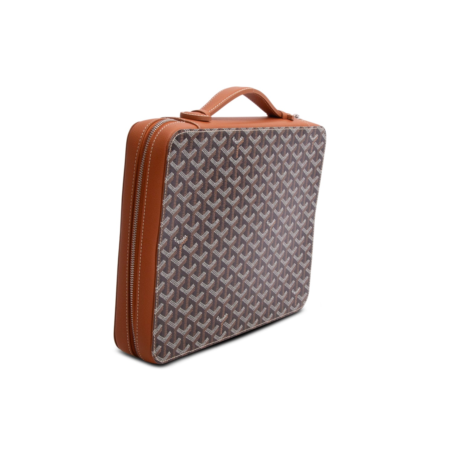Goyard 2020 Brown Goyardine Universal Companion Portfolio
